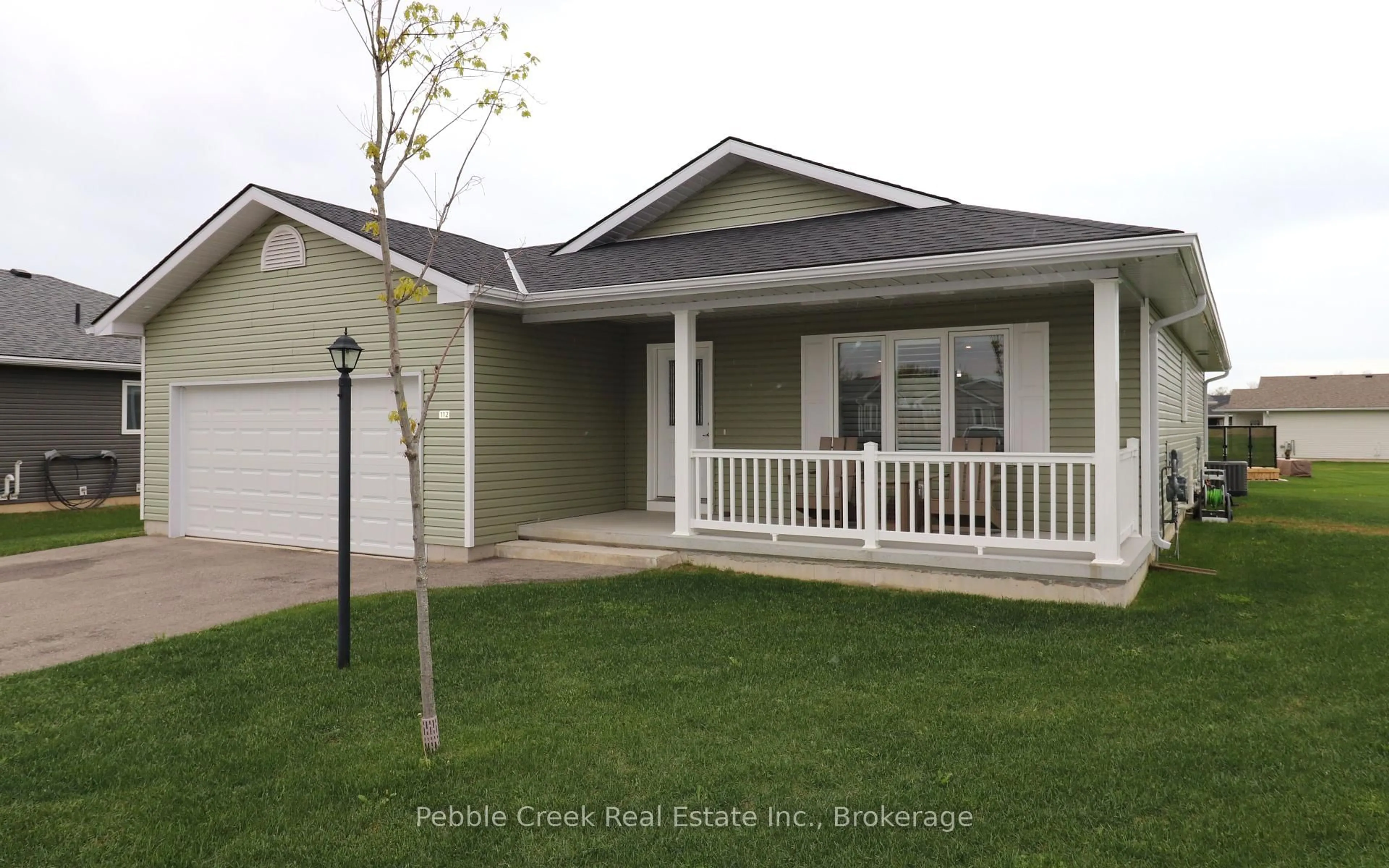 Home with vinyl exterior material, street for 112 Huron Heights Dr, Ashfield-Colborne-Wawanosh Ontario N7A 0C1
