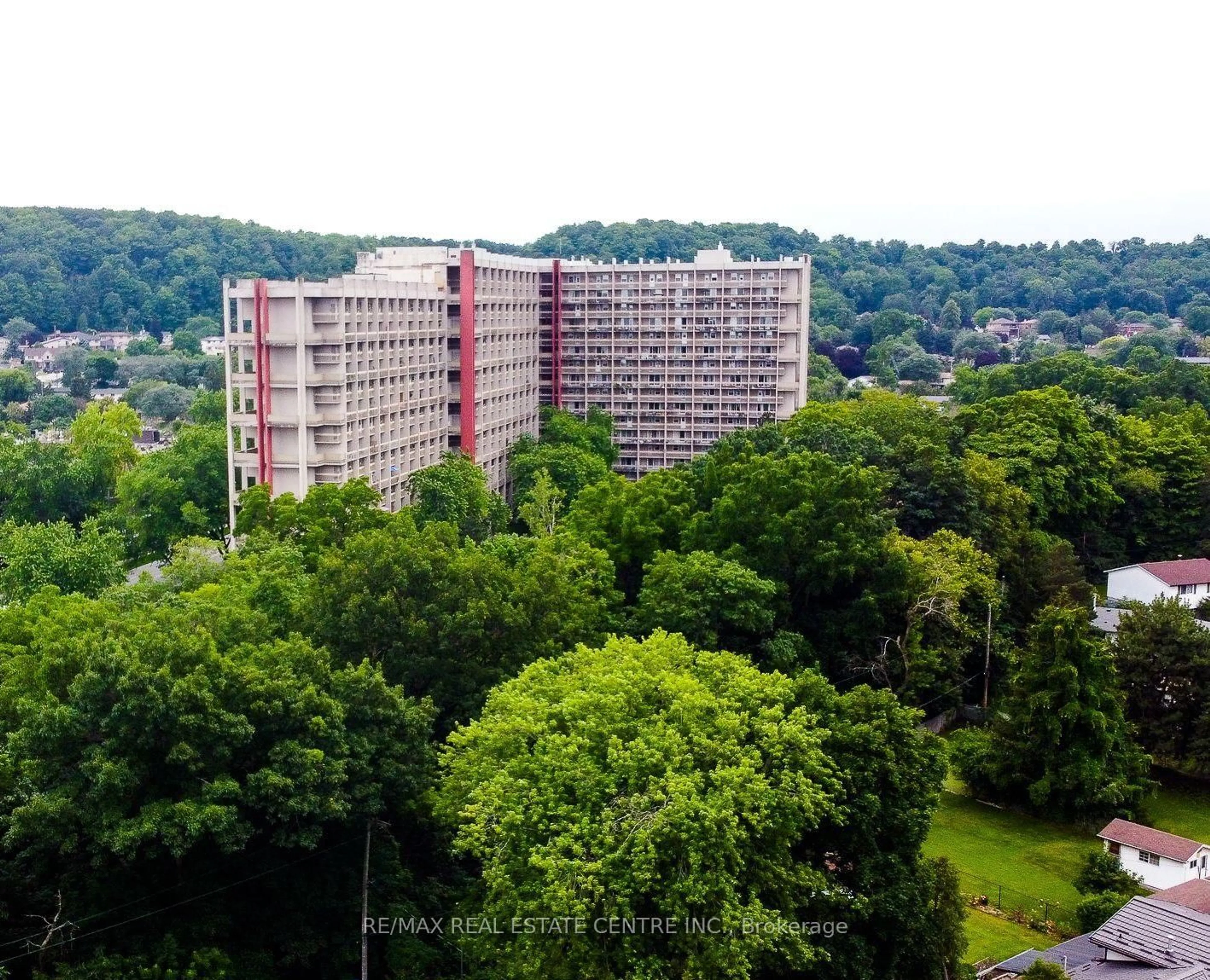 A pic from outside/outdoor area/front of a property/back of a property/a pic from drone, city buildings view from balcony for 350 Quigley Rd #110, Hamilton Ontario L8K 5N2