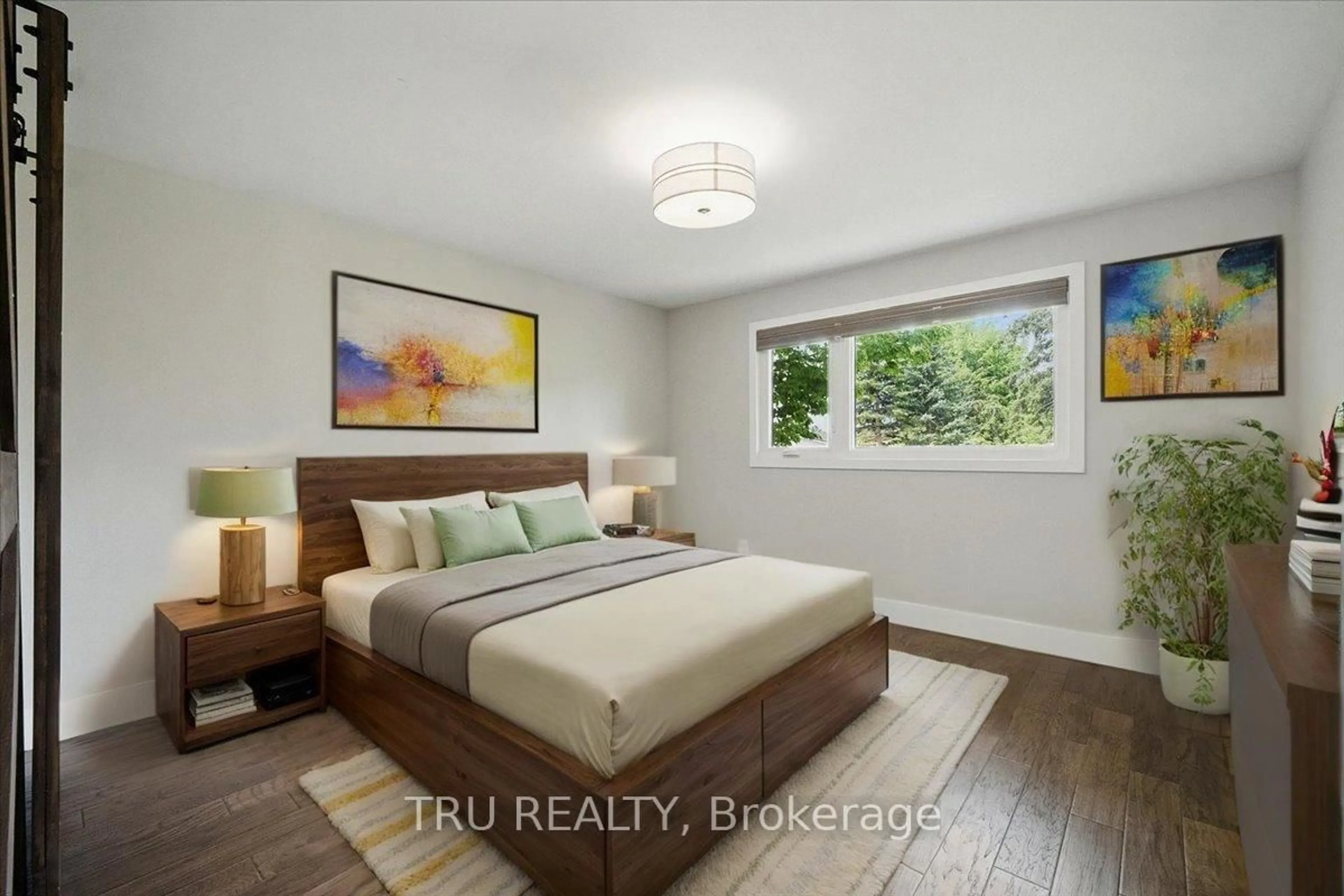 Bedroom with bed, unknown for 2114 Balharrie Ave, Ottawa Ontario K1G 1G5