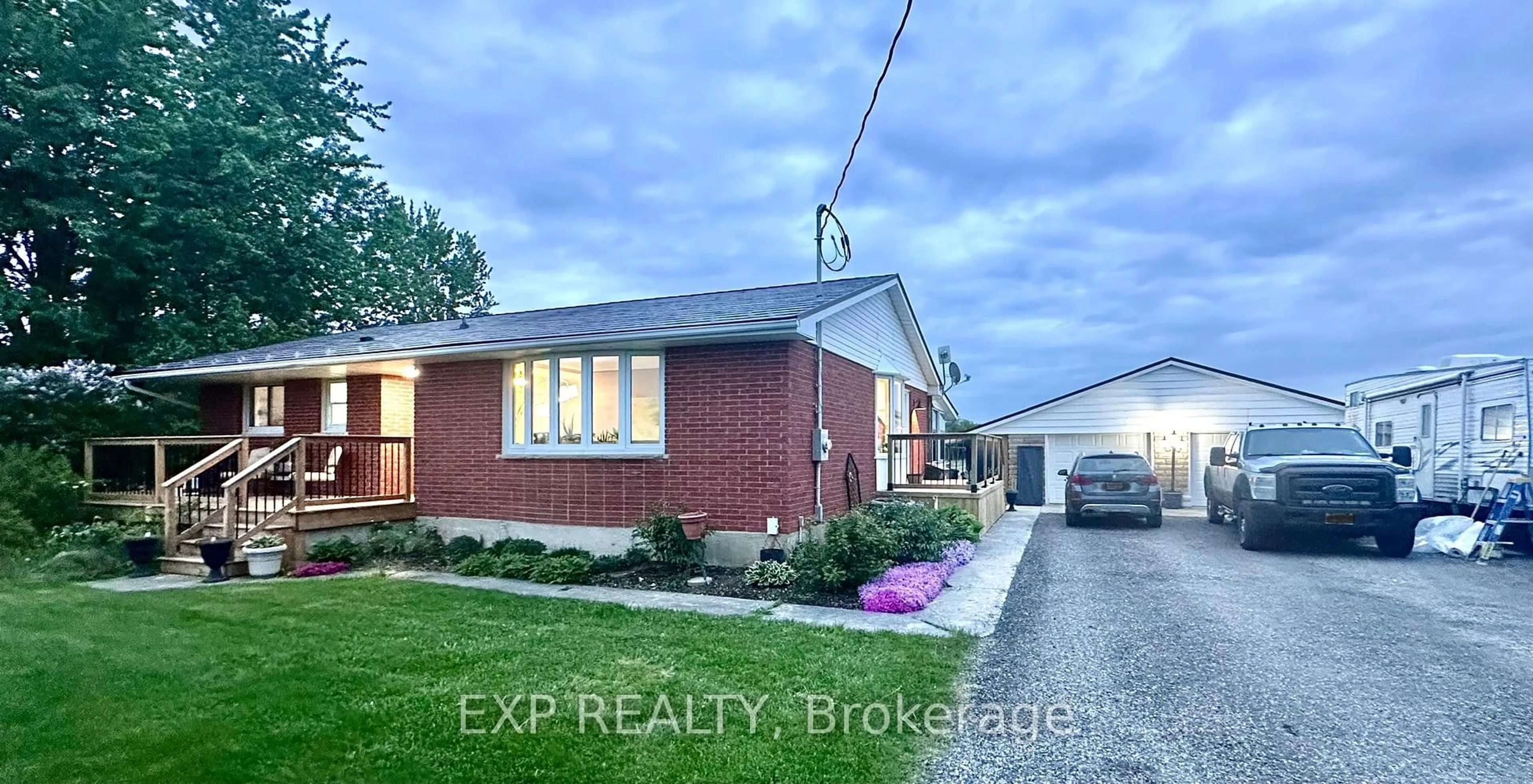 Home with brick exterior material, street for 9235 Hickory Dr, Strathroy-Caradoc Ontario N7G 3H3