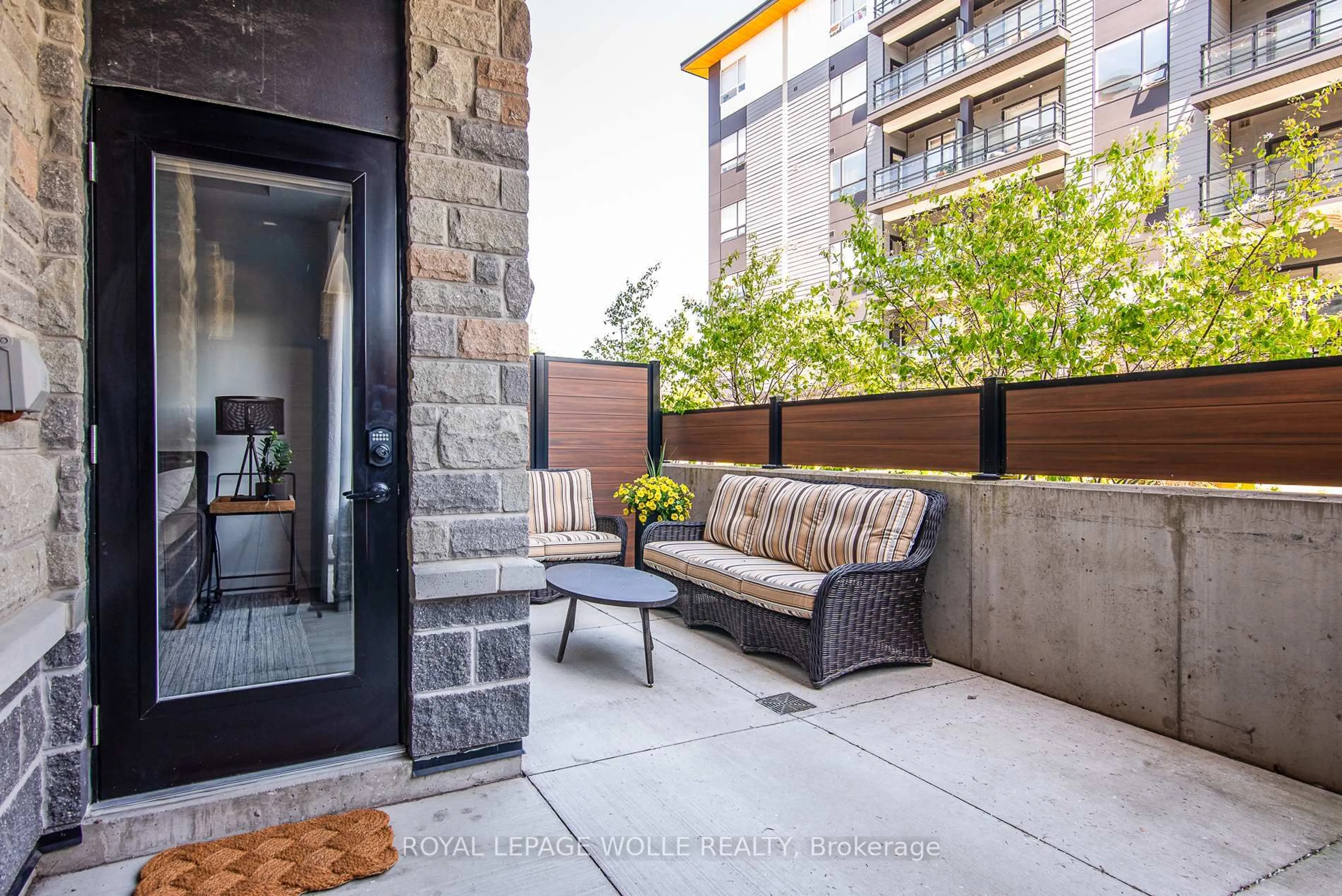 Patio, street for 243 Northfield Dr #106, Waterloo Ontario N2K 0H2