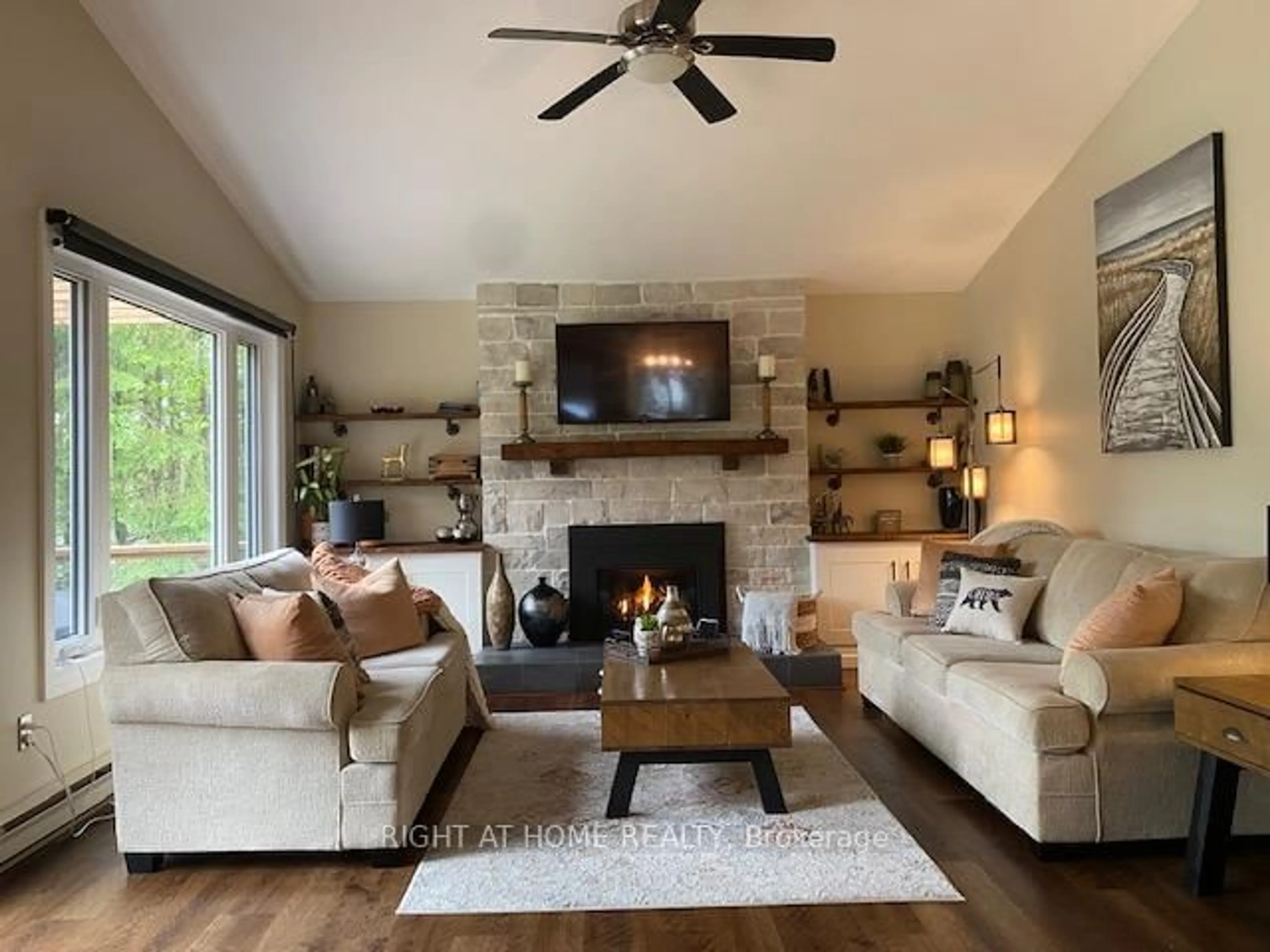Living room with furniture, unknown for 54 Riverbank Rd, Kawartha Lakes Ontario K0M 1N0