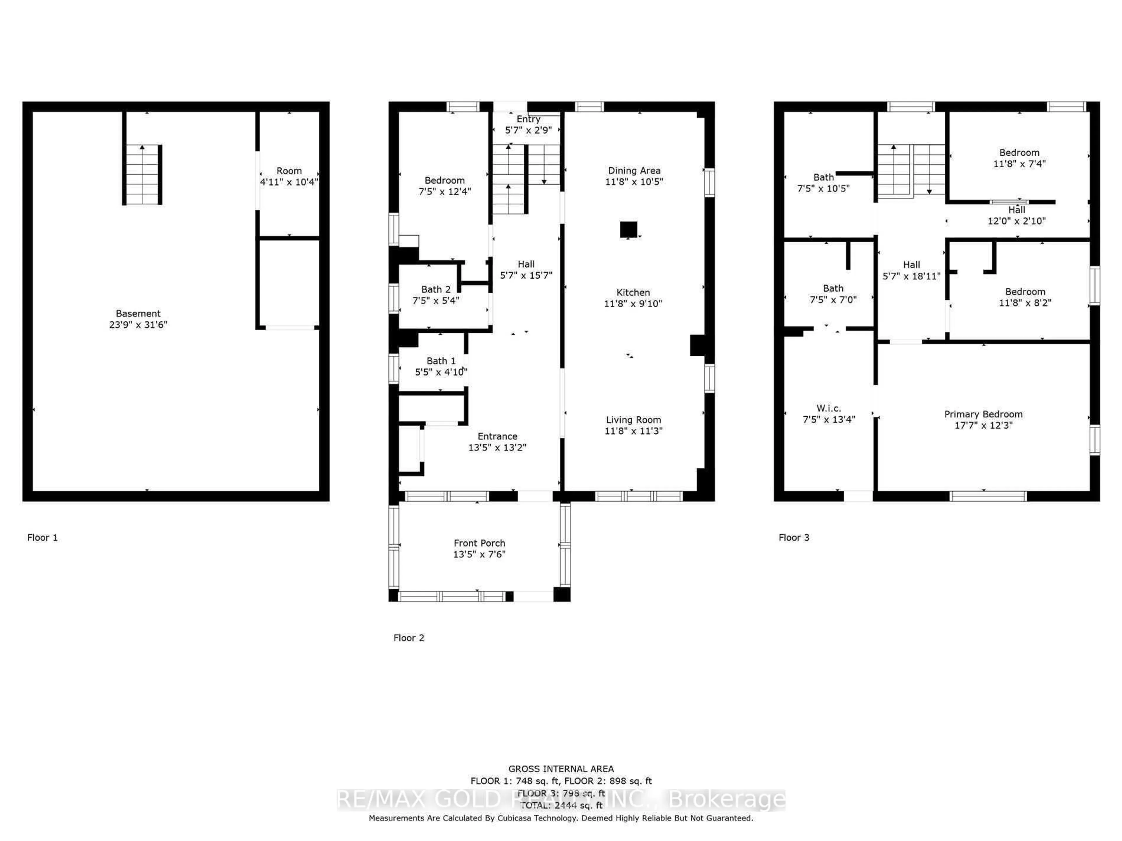 Floor plan for 3 Wardrope Ave, Hamilton Ontario L8G 1R9