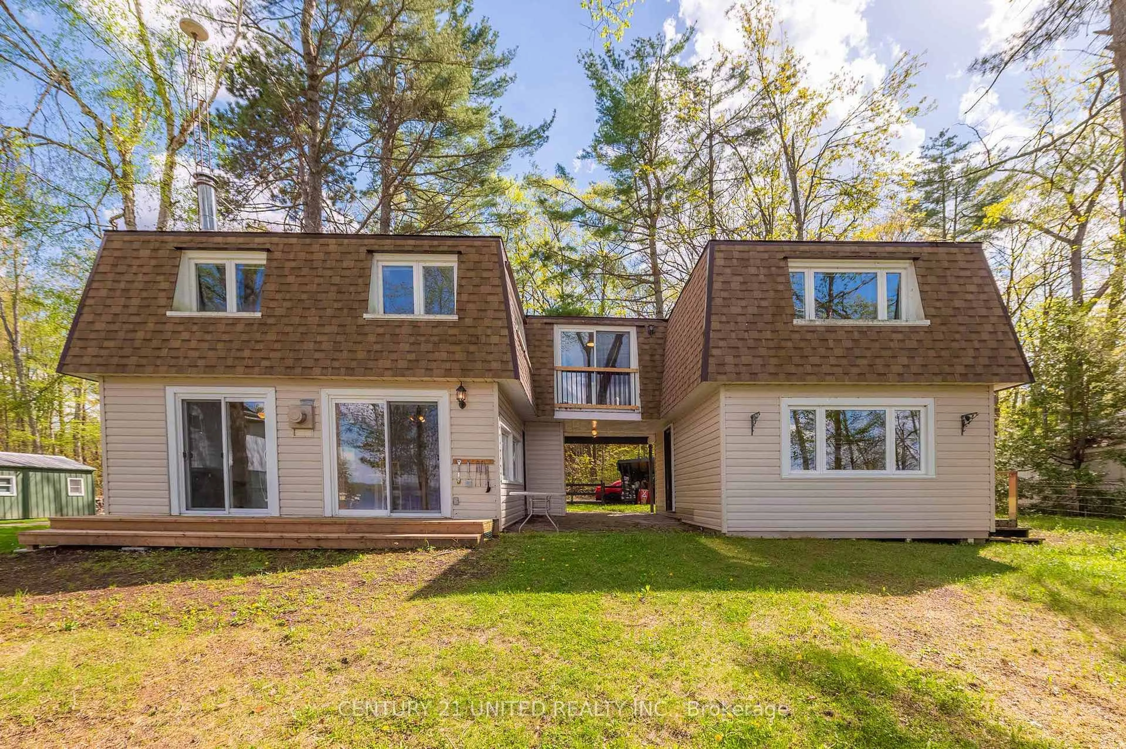 A pic from outside/outdoor area/front of a property/back of a property/a pic from drone, forest/trees view for 10 Fr 133a Rte, Trent Lakes Ontario K0L 1J0