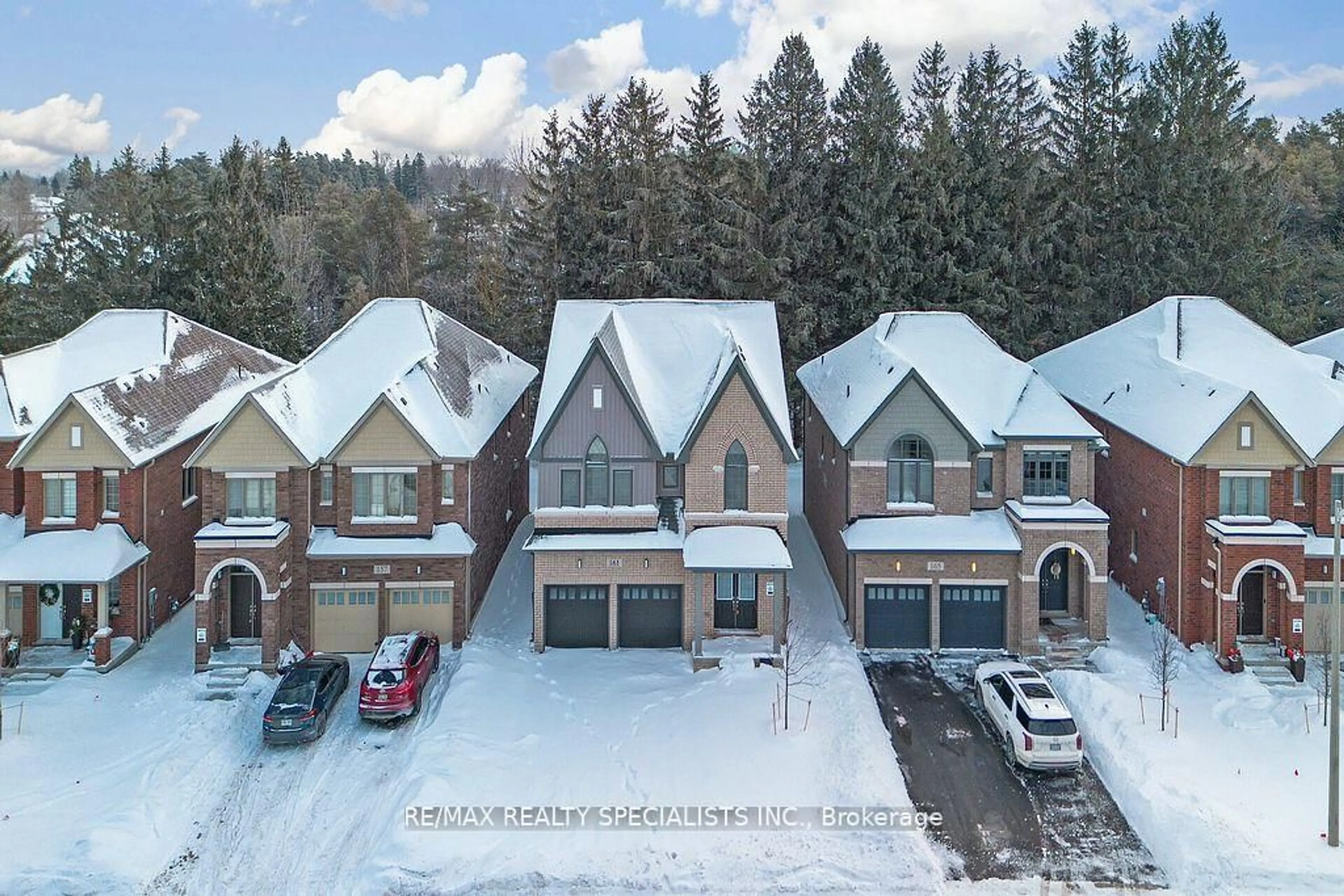 A pic from outside/outdoor area/front of a property/back of a property/a pic from drone, mountain view for 161 Dingman St, Wellington North Ontario N0G 1A0