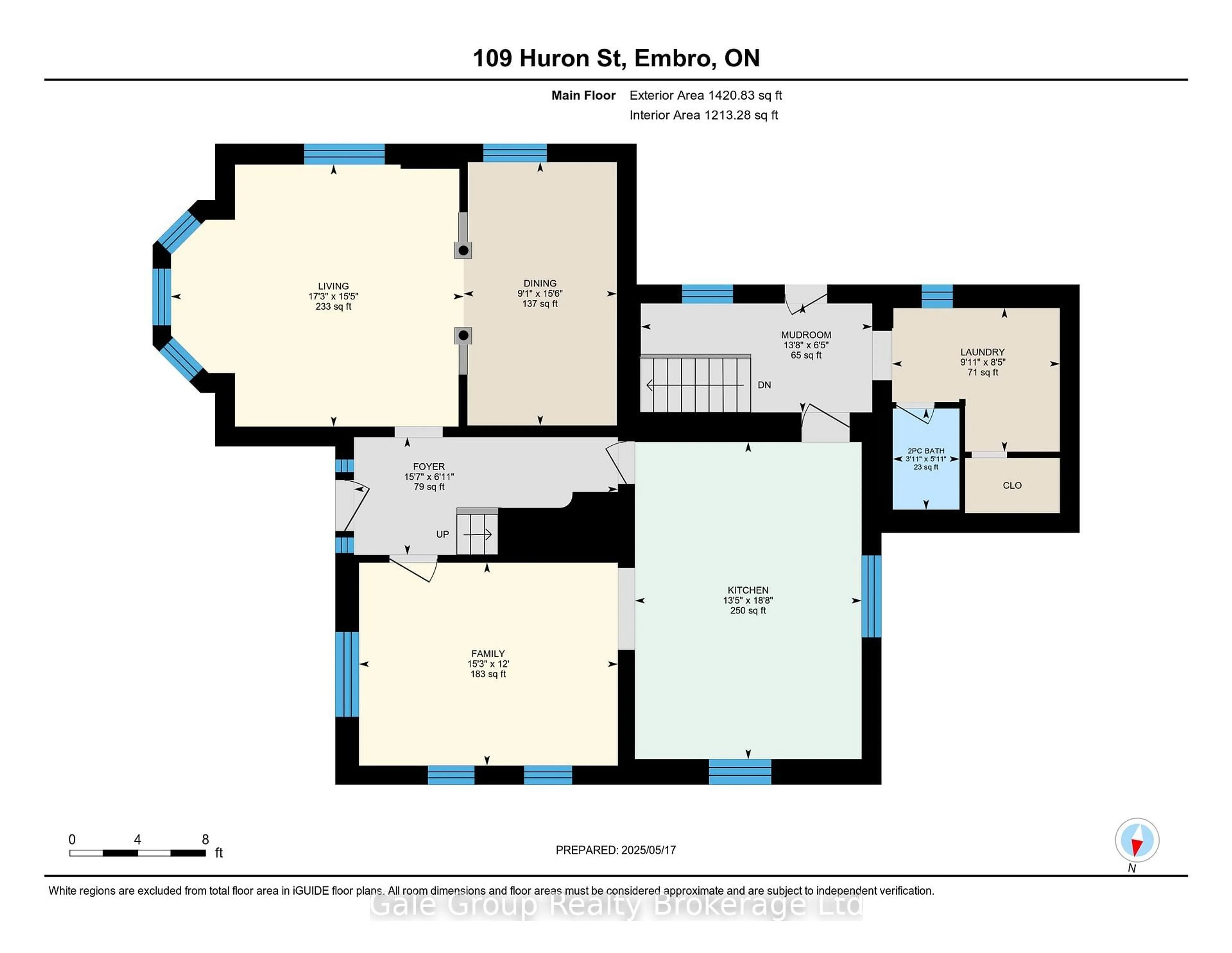 Floor plan for 109 Huron St, Zorra Ontario N0J 1J0