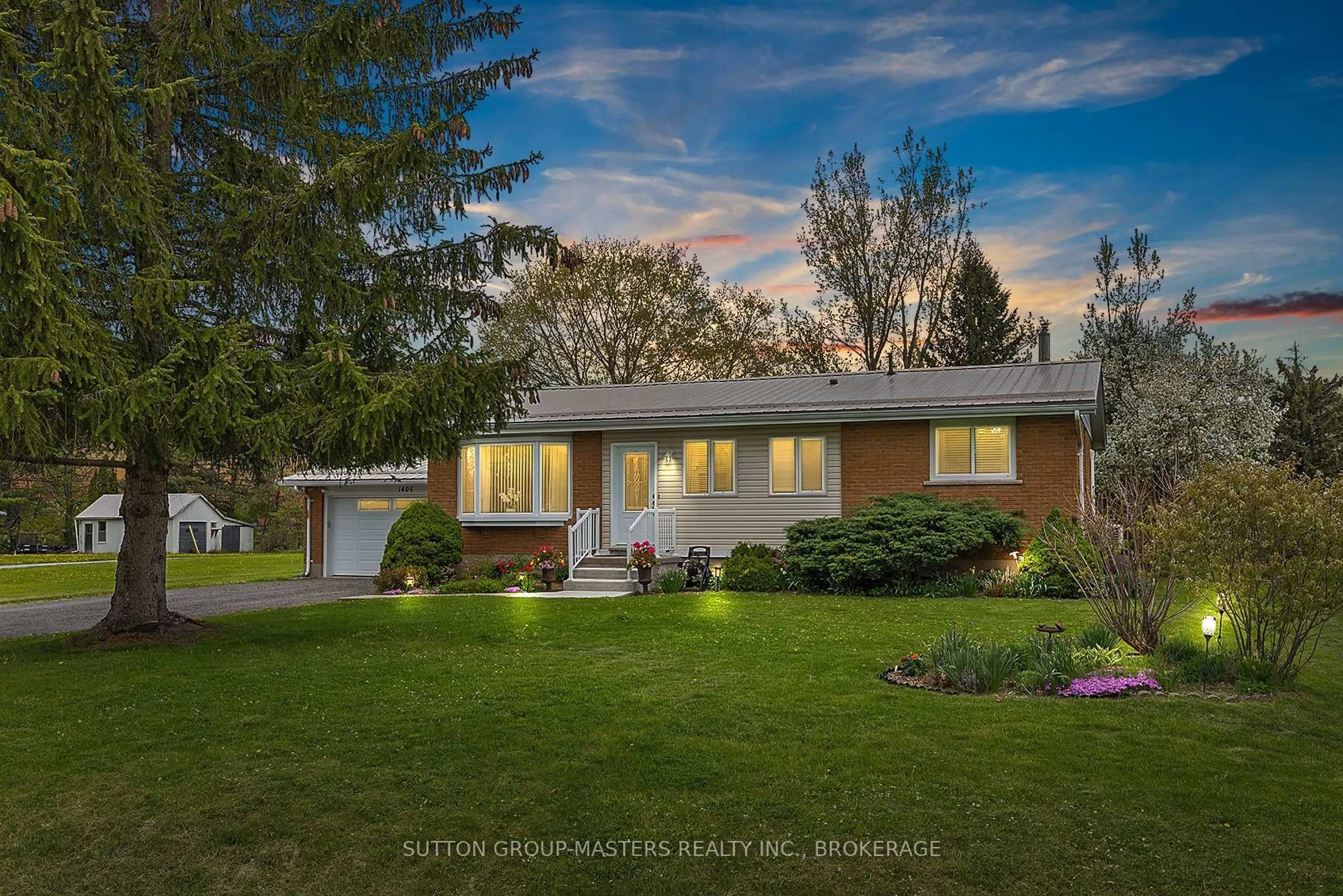 Home with vinyl exterior material, street for 1406 Unity Rd, Kingston Ontario K0H 1S0