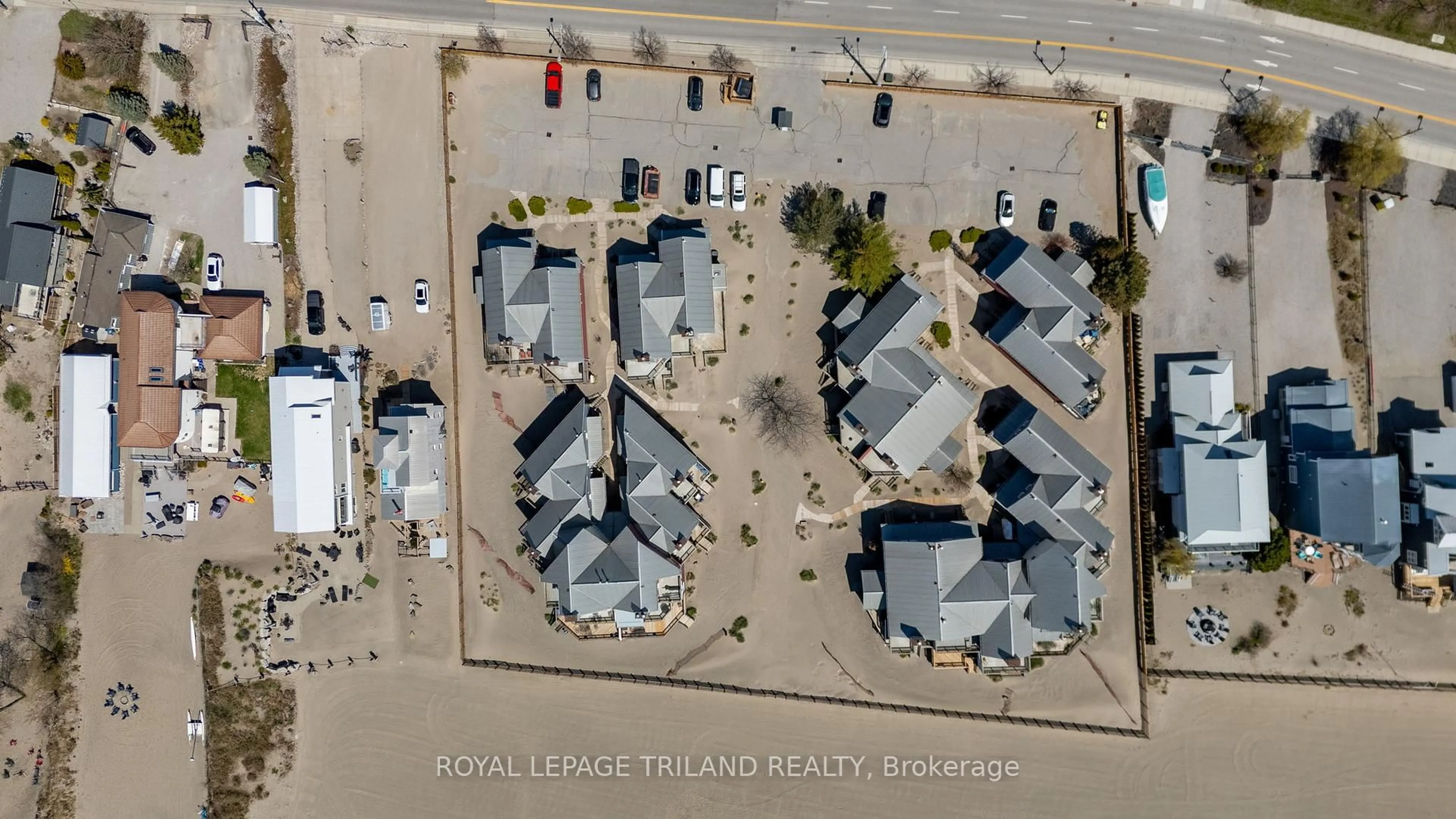 A pic from outside/outdoor area/front of a property/back of a property/a pic from drone, water/lake/river/ocean view for 374 Edith Cavell Blvd #3, Central Elgin Ontario N5L 1E5