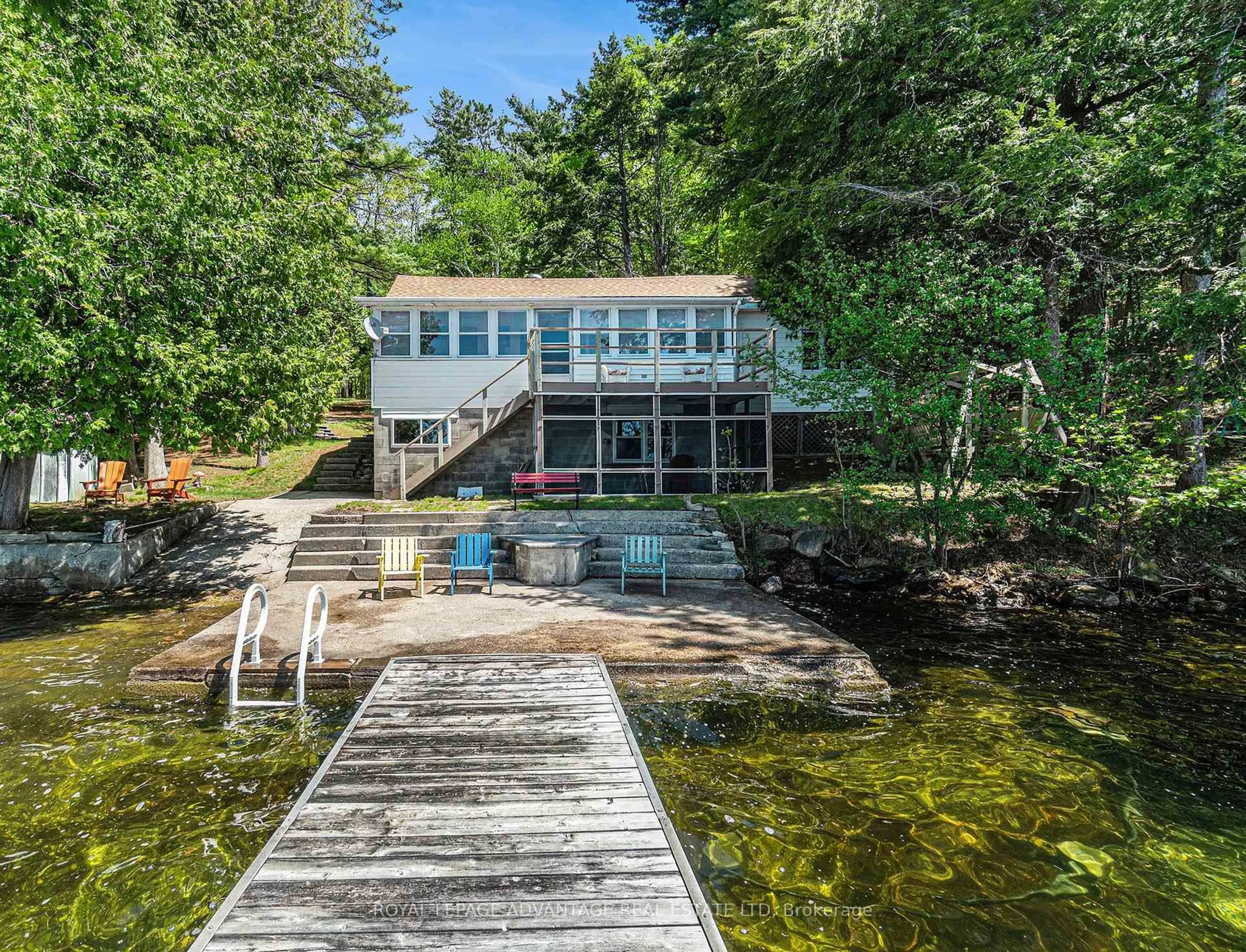 A pic from outside/outdoor area/front of a property/back of a property/a pic from drone, water/lake/river/ocean view for 259 Colin Farmer Rd, Perth Ontario K7H 3C7