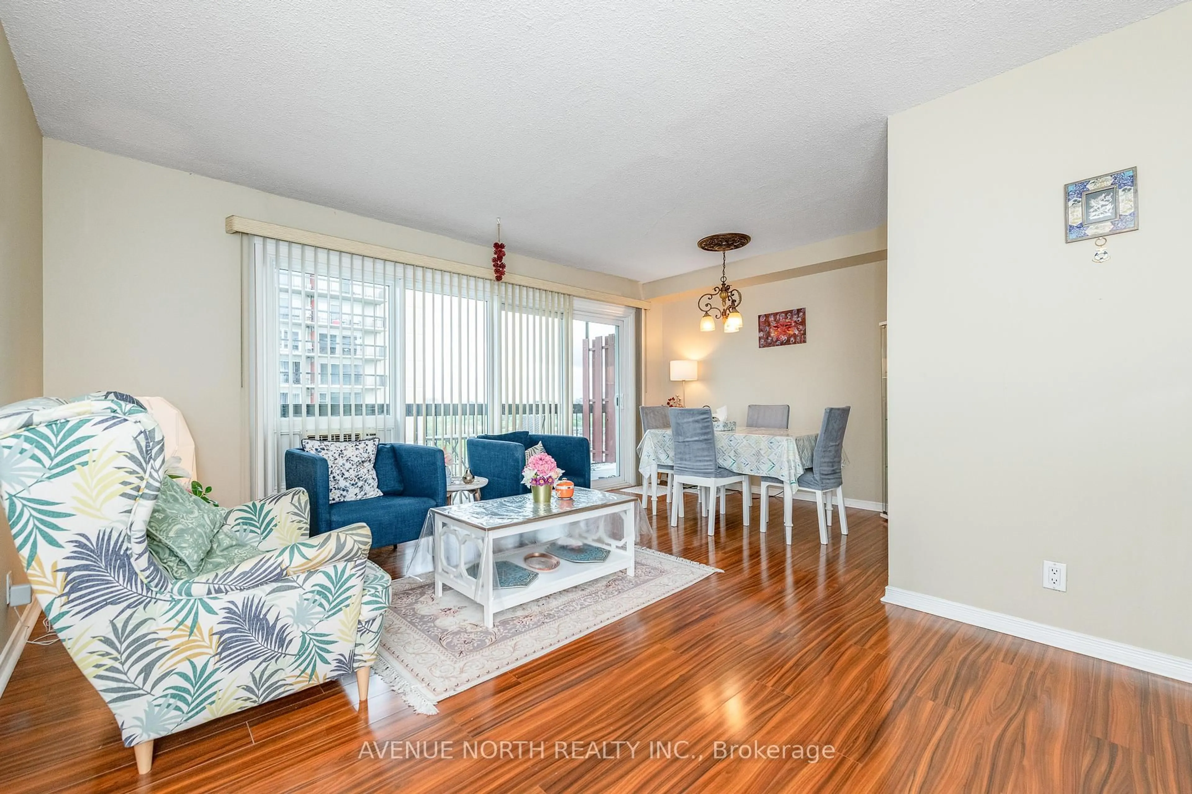 Living room with furniture, wood/laminate floor for 158A Mcarthur Ave #1504, Ottawa Ontario K1L 7E7