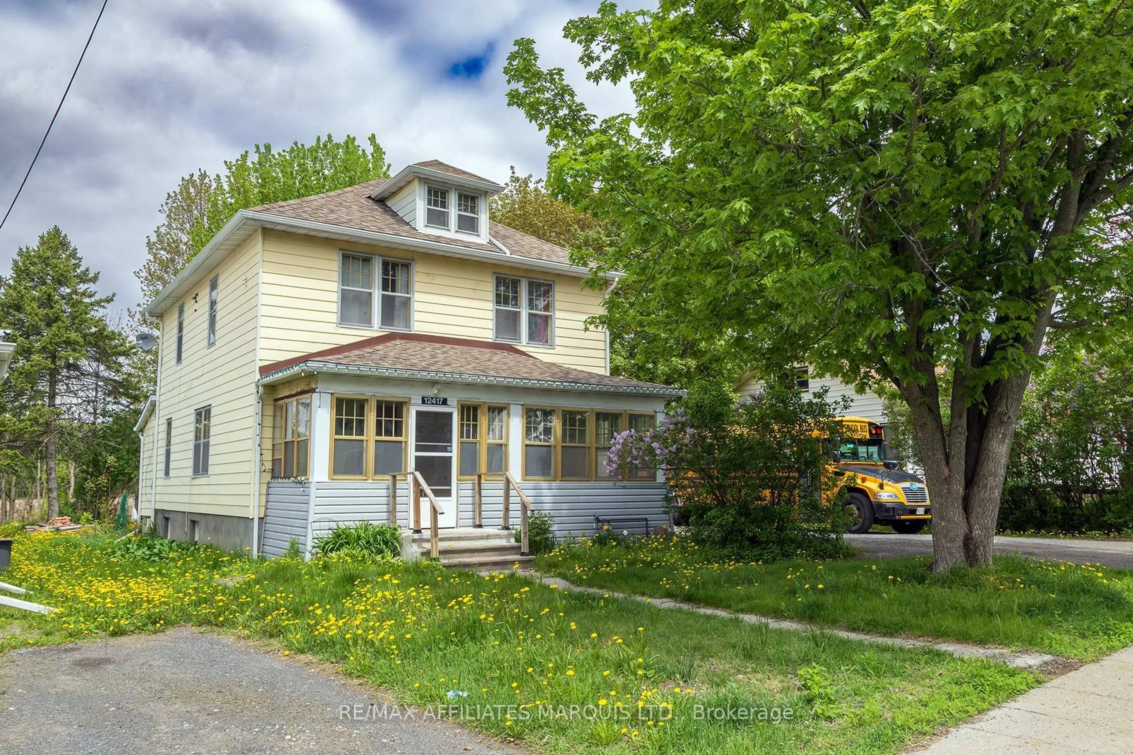 Home with vinyl exterior material, street for 12417 County Road 18 Rd, South Dundas Ontario K0C 2H0