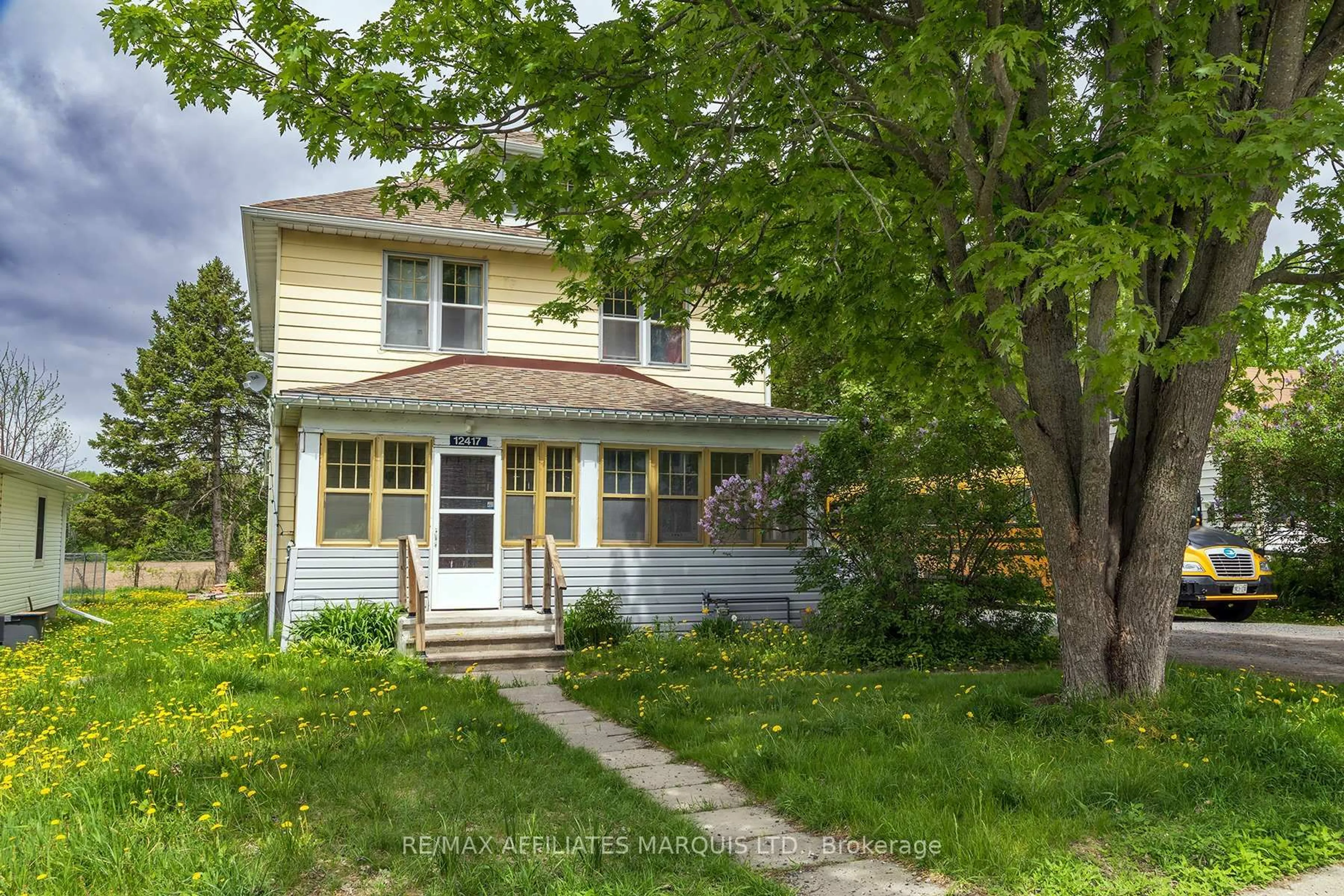 Home with vinyl exterior material, street for 12417 County Road 18 Rd, South Dundas Ontario K0C 2H0