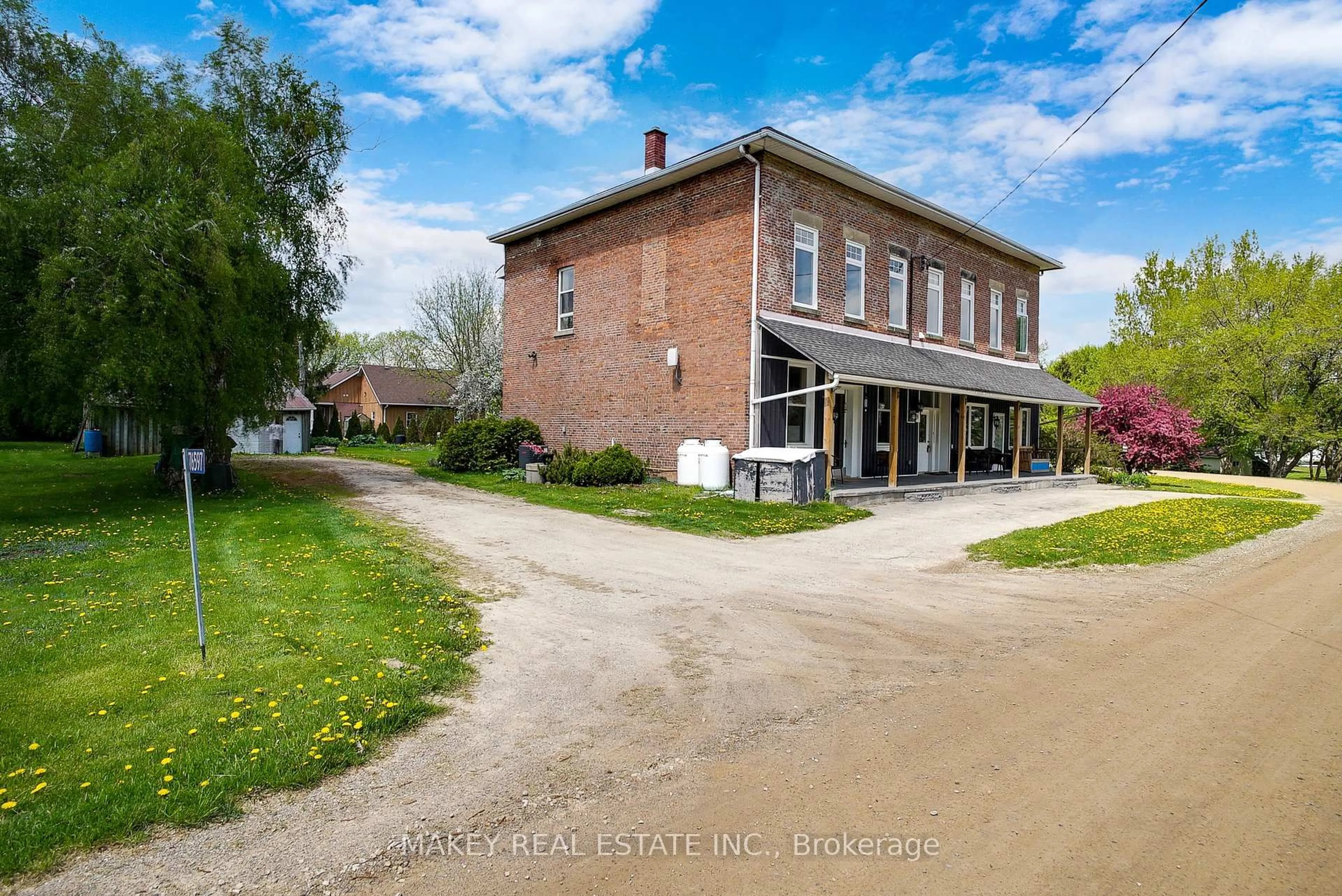 A pic from outside/outdoor area/front of a property/back of a property/a pic from drone, street for 776597 Blandford Rd, Blandford-Blenheim Ontario N0J 1B0