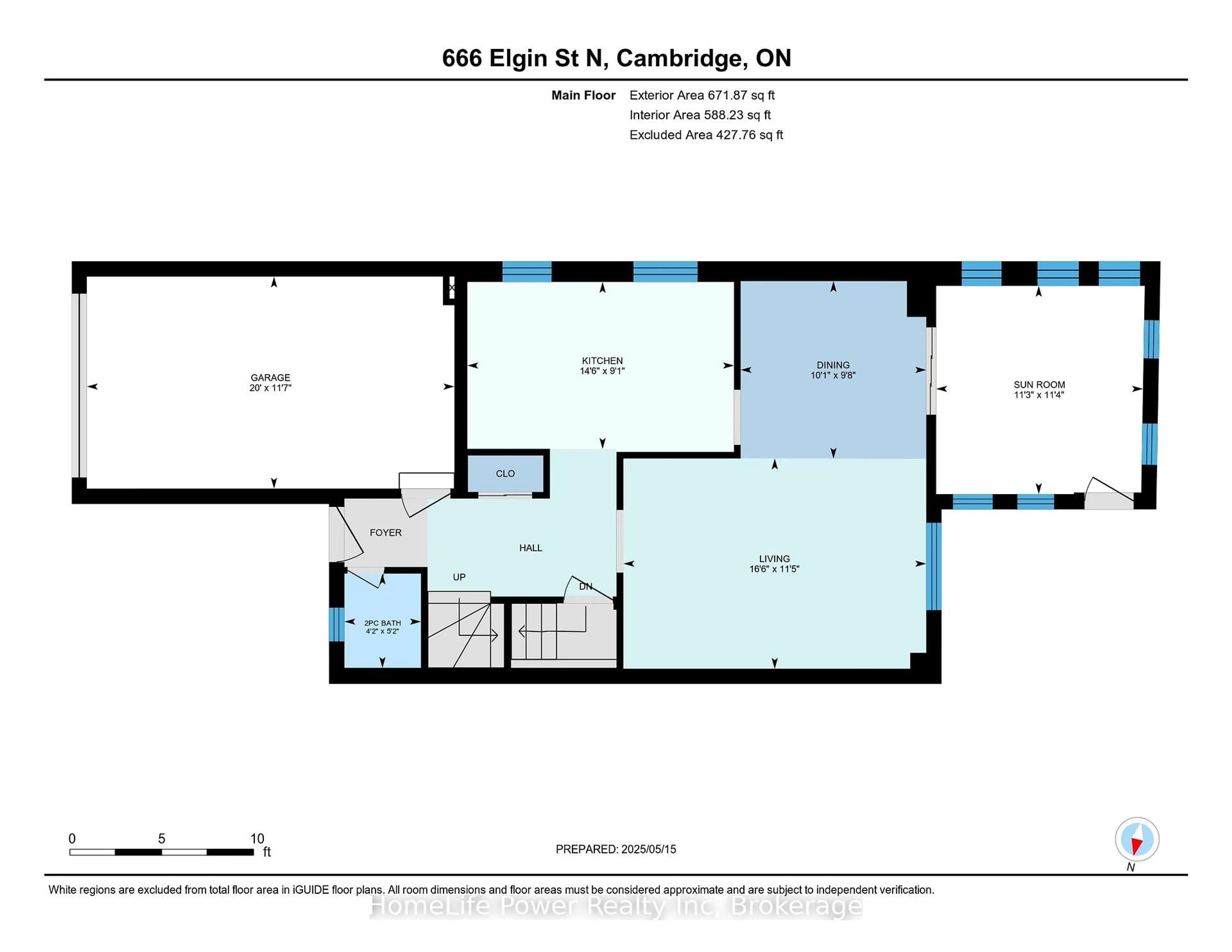 Floor plan for 666 Elgin St, Cambridge Ontario N1R 7W5