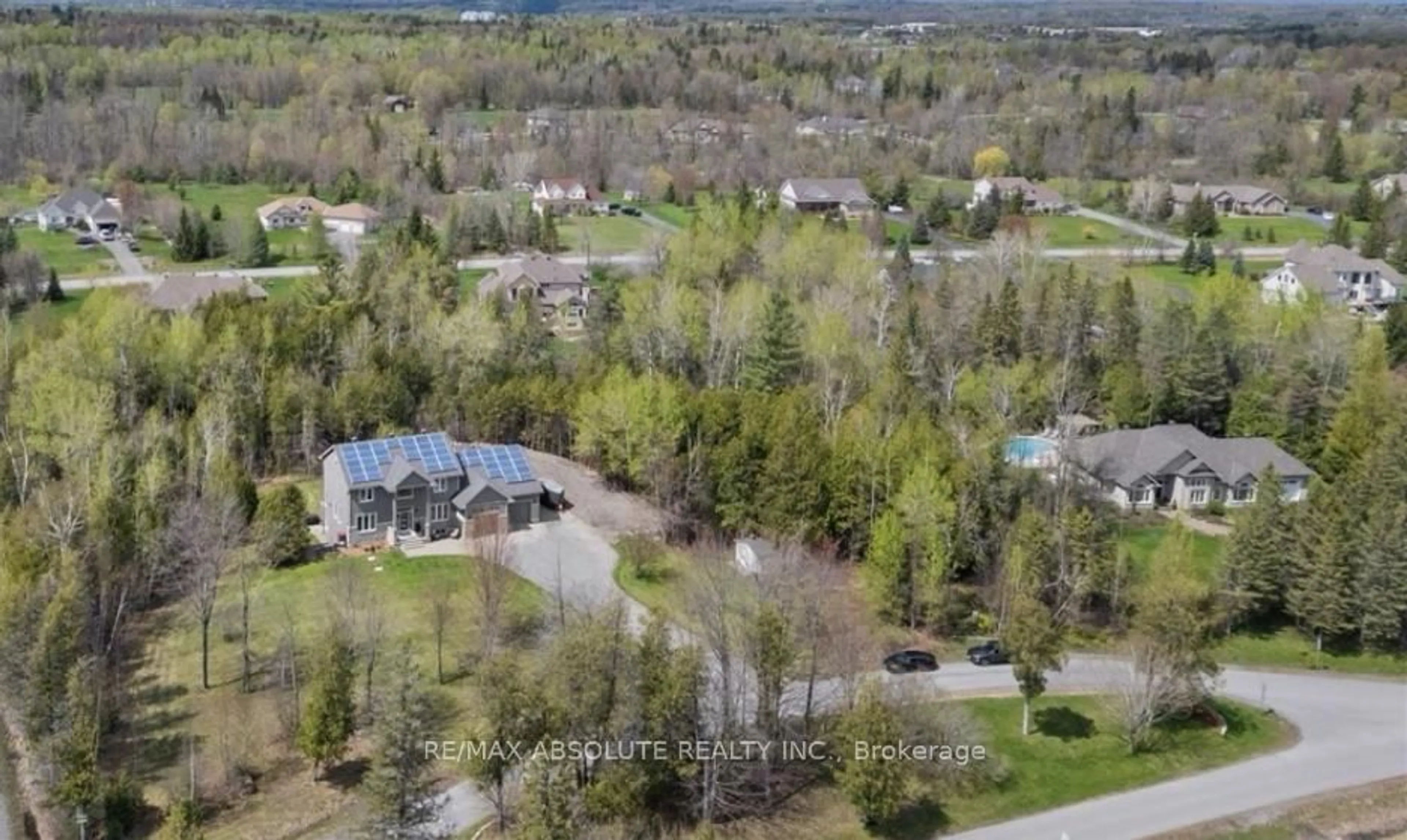 A pic from outside/outdoor area/front of a property/back of a property/a pic from drone, unknown for 101 Sentinel Pine Way, Carp Ontario K0A 1L0