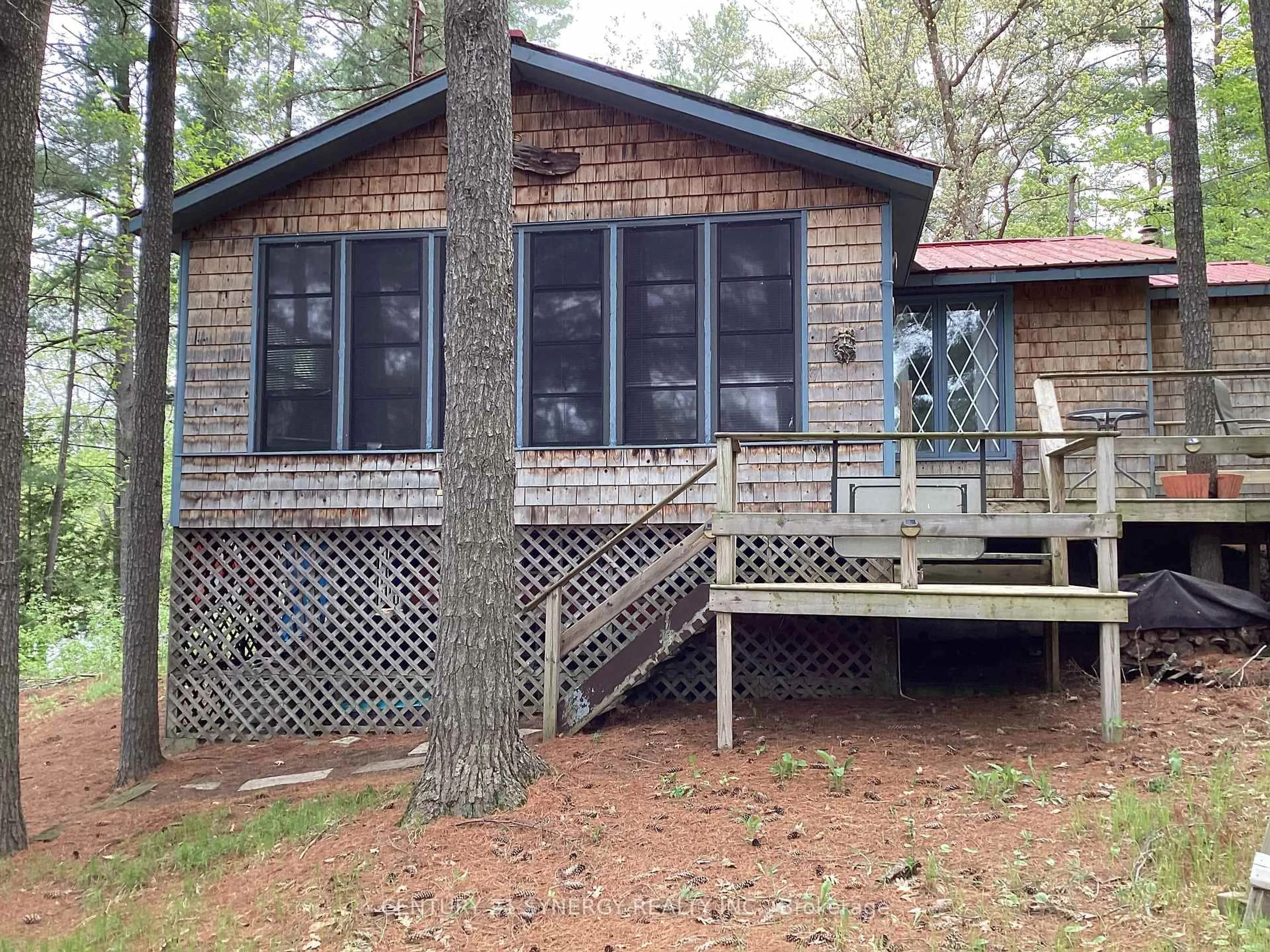 Home with vinyl exterior material, water/lake/river/ocean view for 1261 Grants Creek Rd, Perth Ontario K7H 3C6