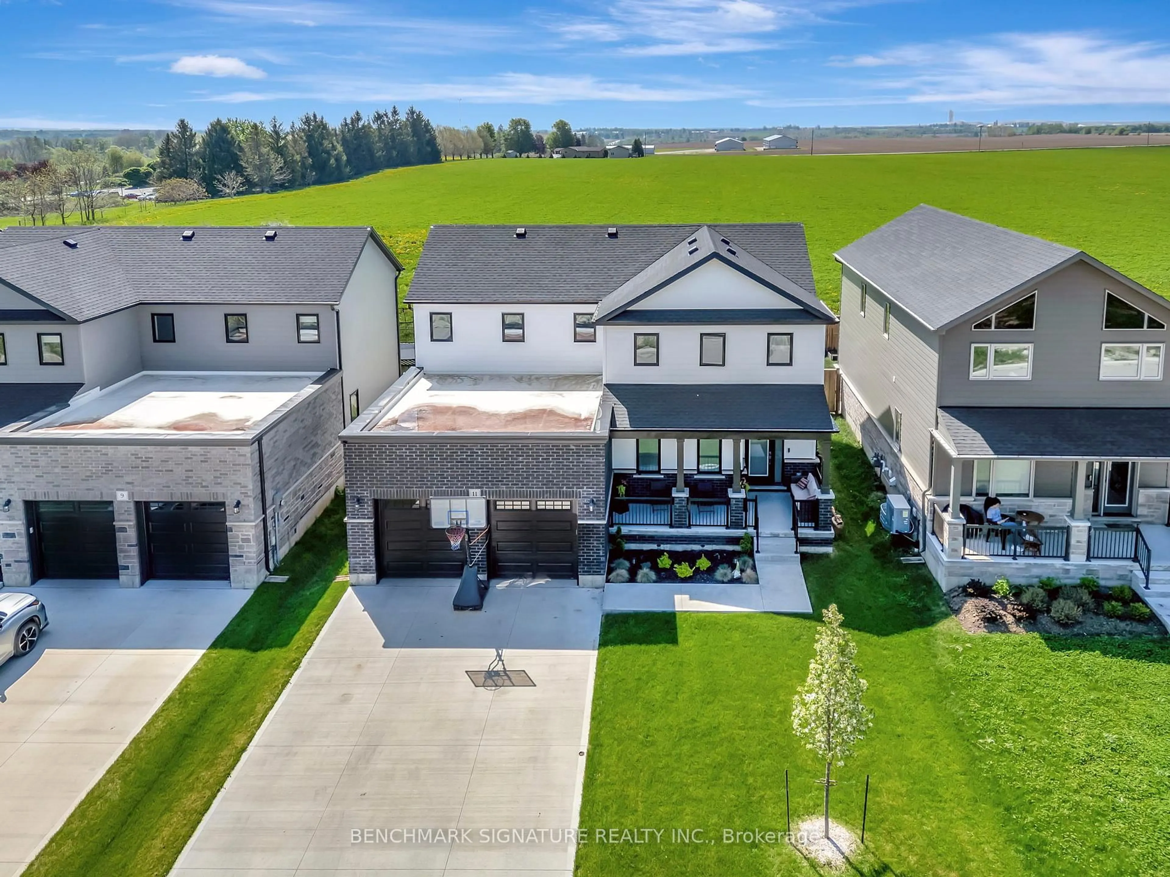 A pic from outside/outdoor area/front of a property/back of a property/a pic from drone, street for 11 Totten St, Zorra Ontario N0J 1J0