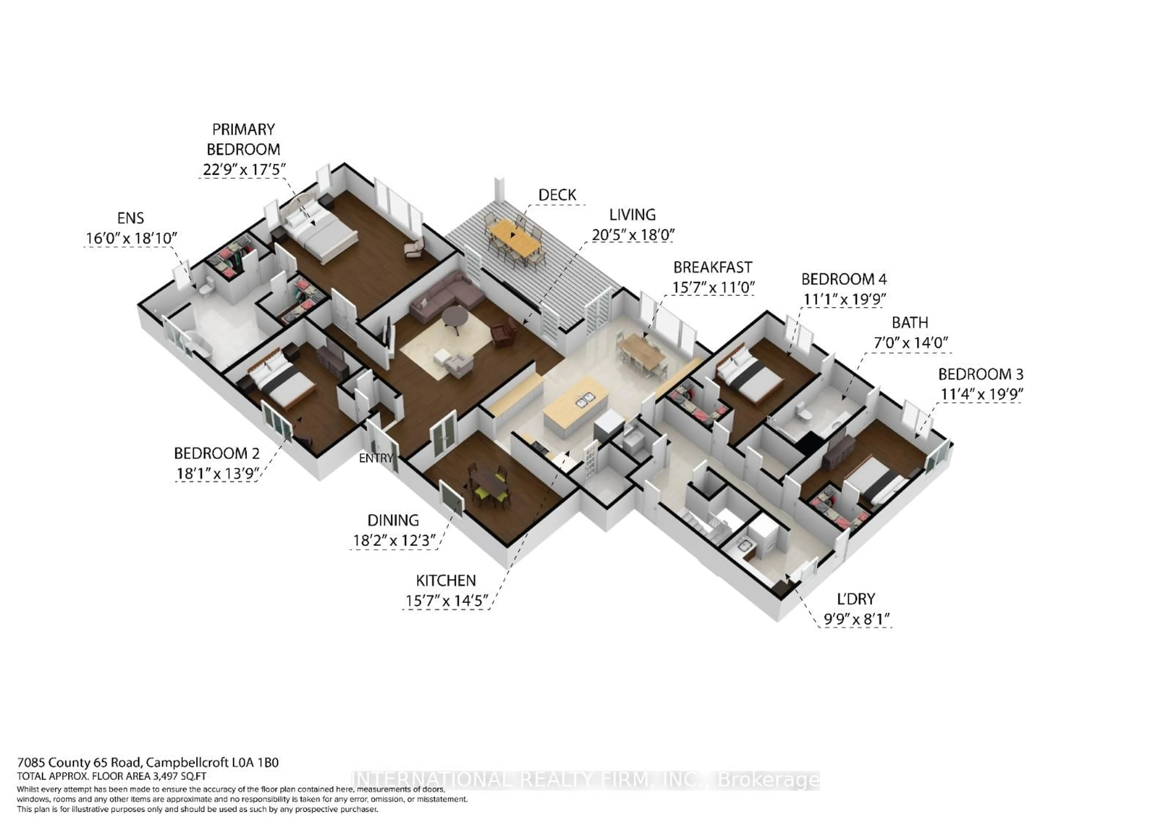 Floor plan for 7085 County Rd 65 N/A, Port Hope Ontario L0A 1B0