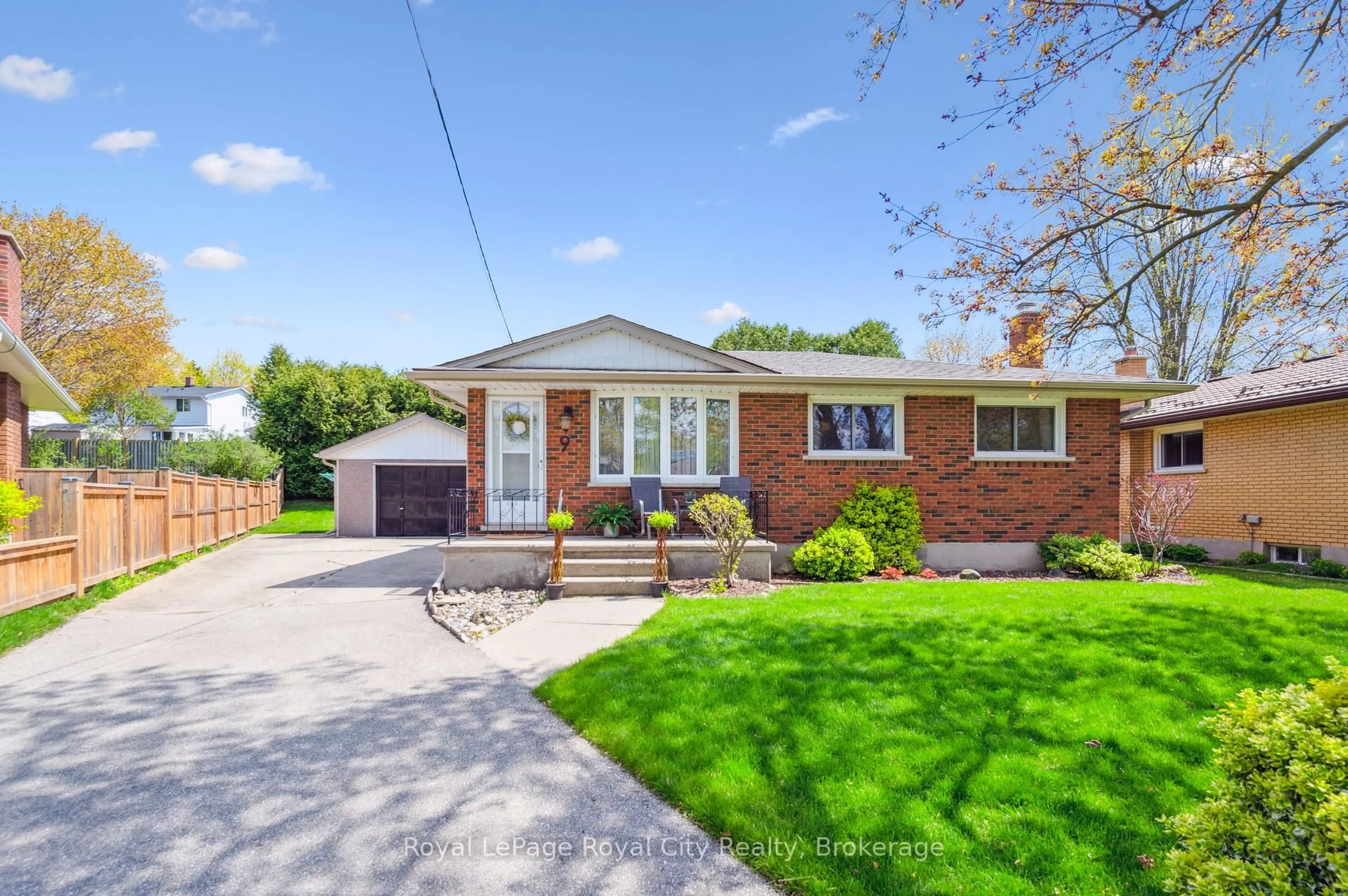Home with brick exterior material, street for 9 Kenwood Cres, Guelph Ontario N1H 6E4
