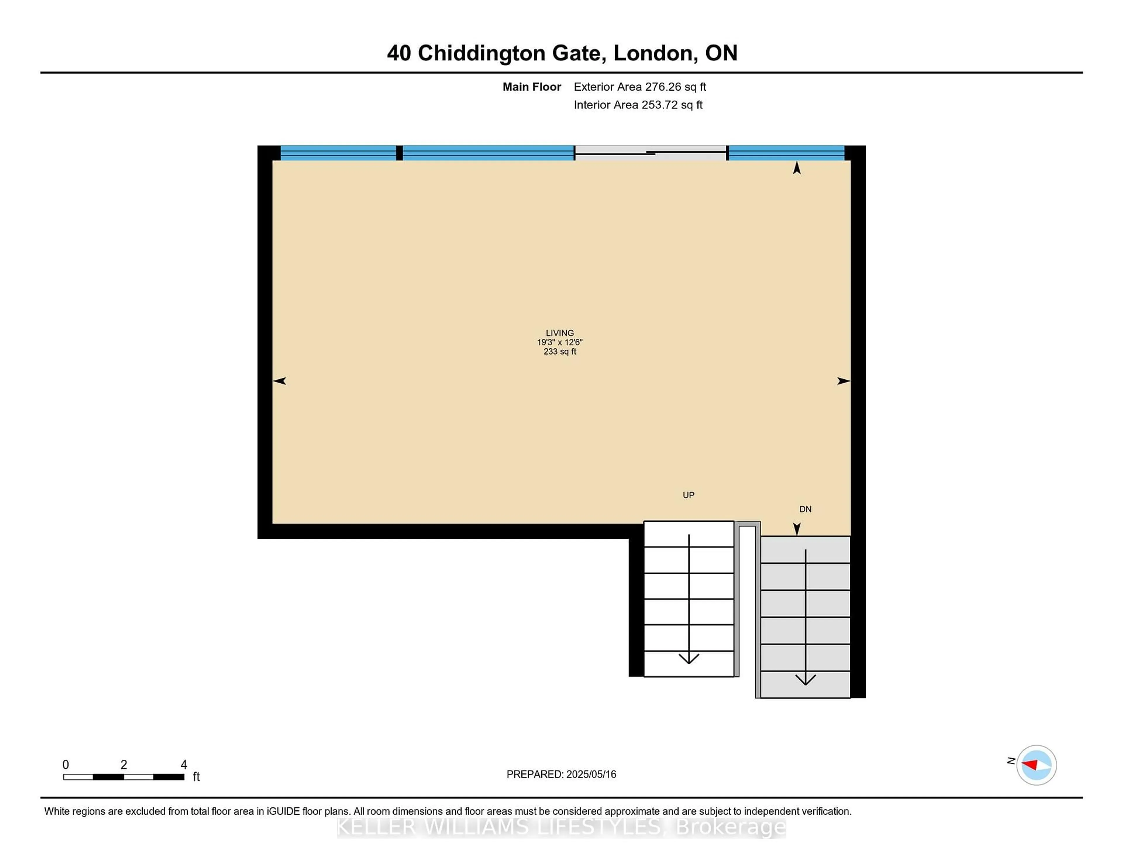 Floor plan for 40 Chiddington Gate, London South Ontario N6C 4Y3