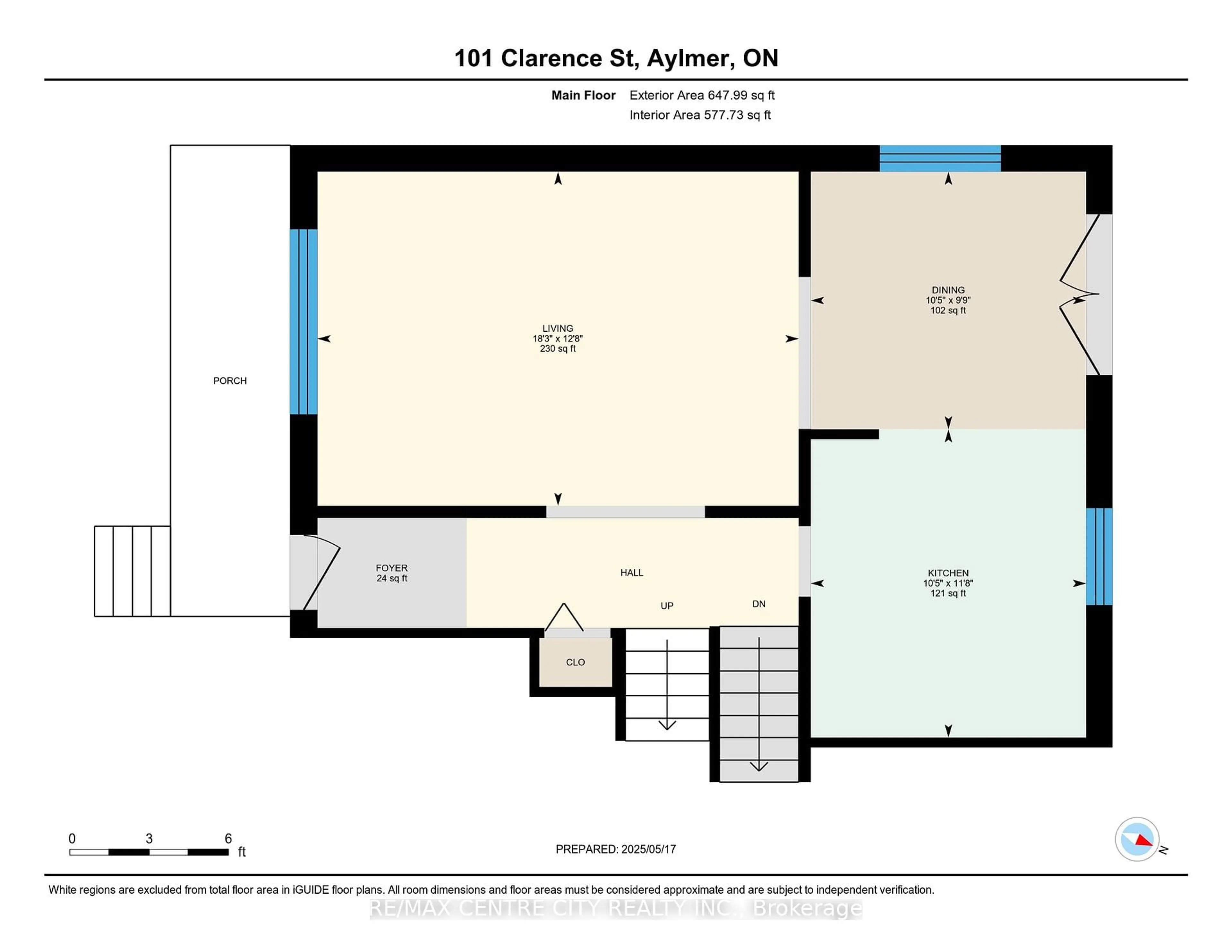 Floor plan for 101 Clarence St, Aylmer Ontario N5H 3E5