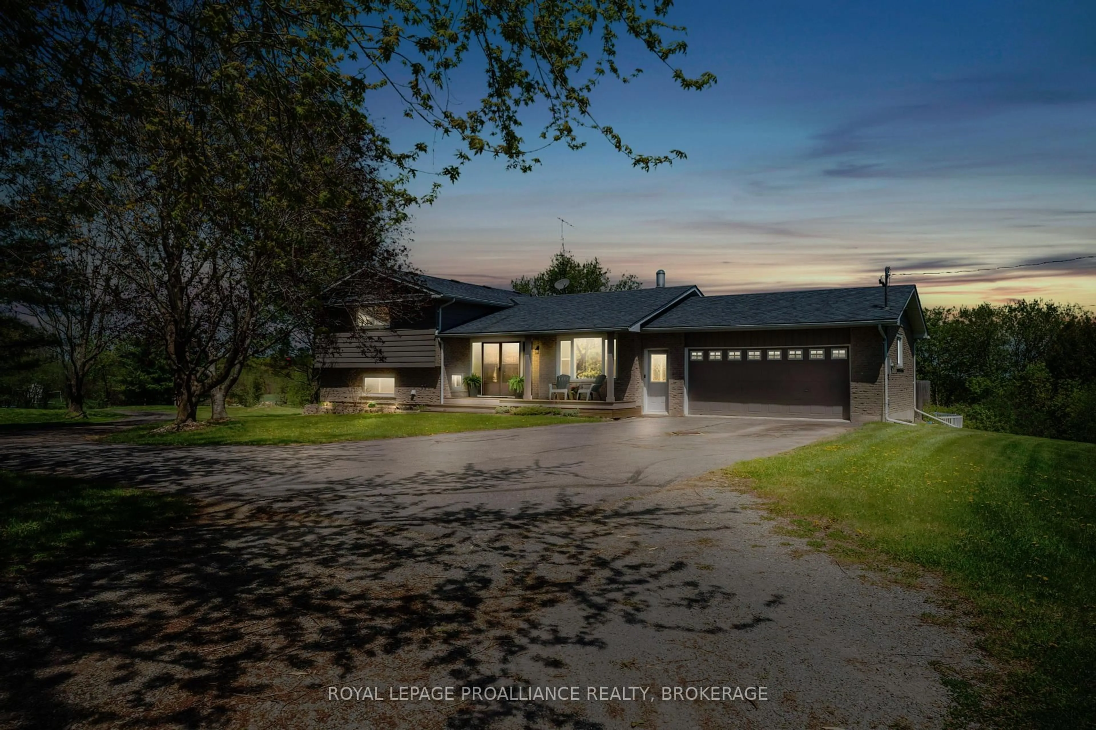 A pic from outside/outdoor area/front of a property/back of a property/a pic from drone, street for 1960 Keeley Rd, Sydenham Ontario K0H 2T0