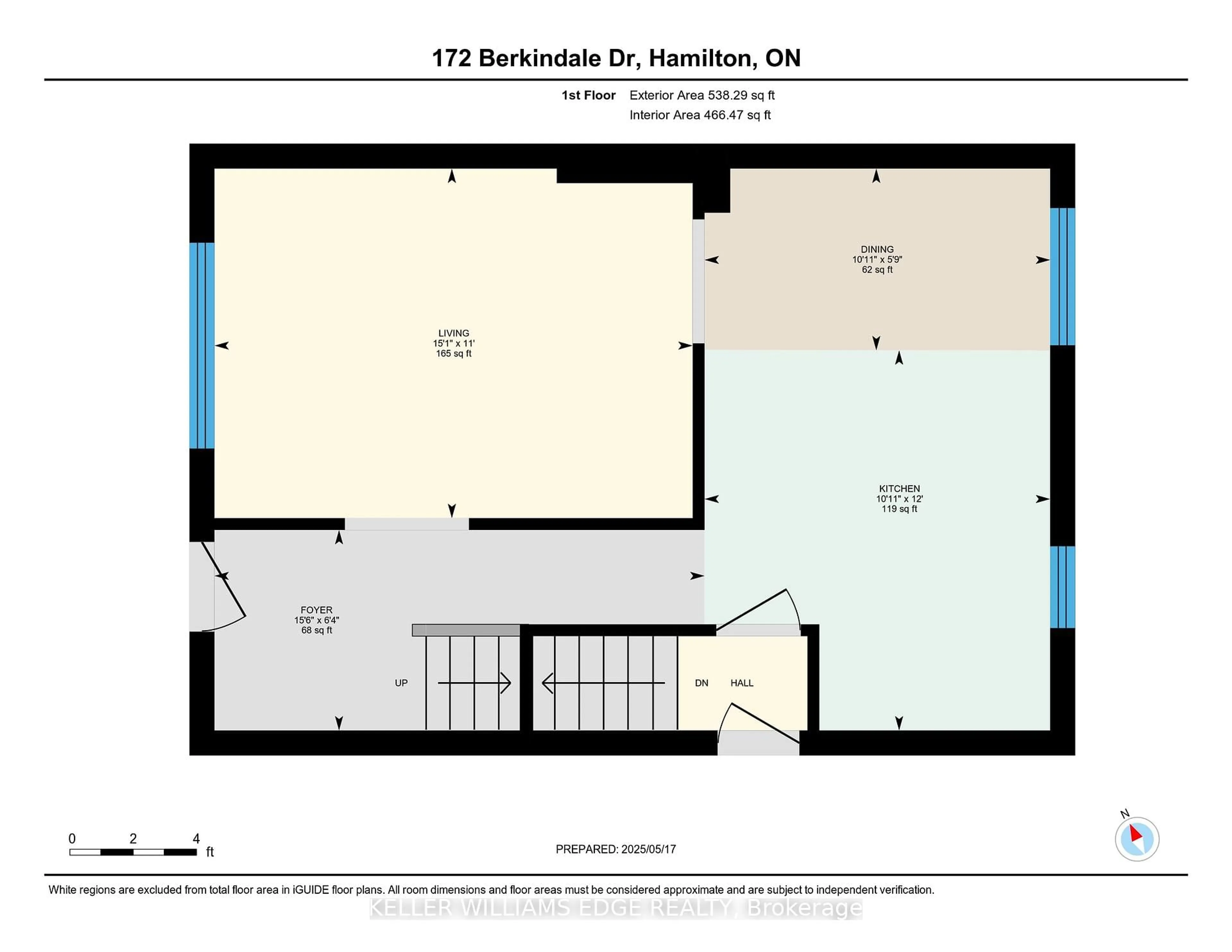 Floor plan for 172 Berkindale Dr, Hamilton Ontario L8E 1M5