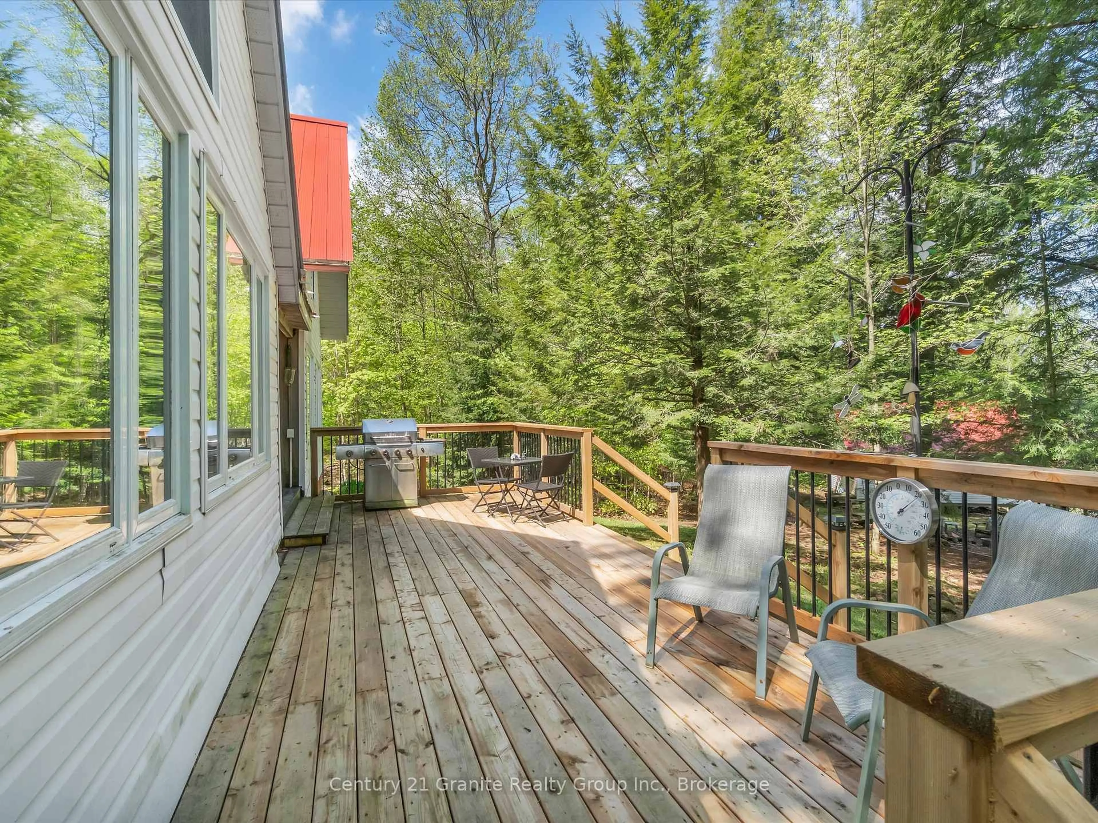 Patio, forest/trees view for 1120 S CLEAR LAKE Rd, Bracebridge Ontario P1L 1X1