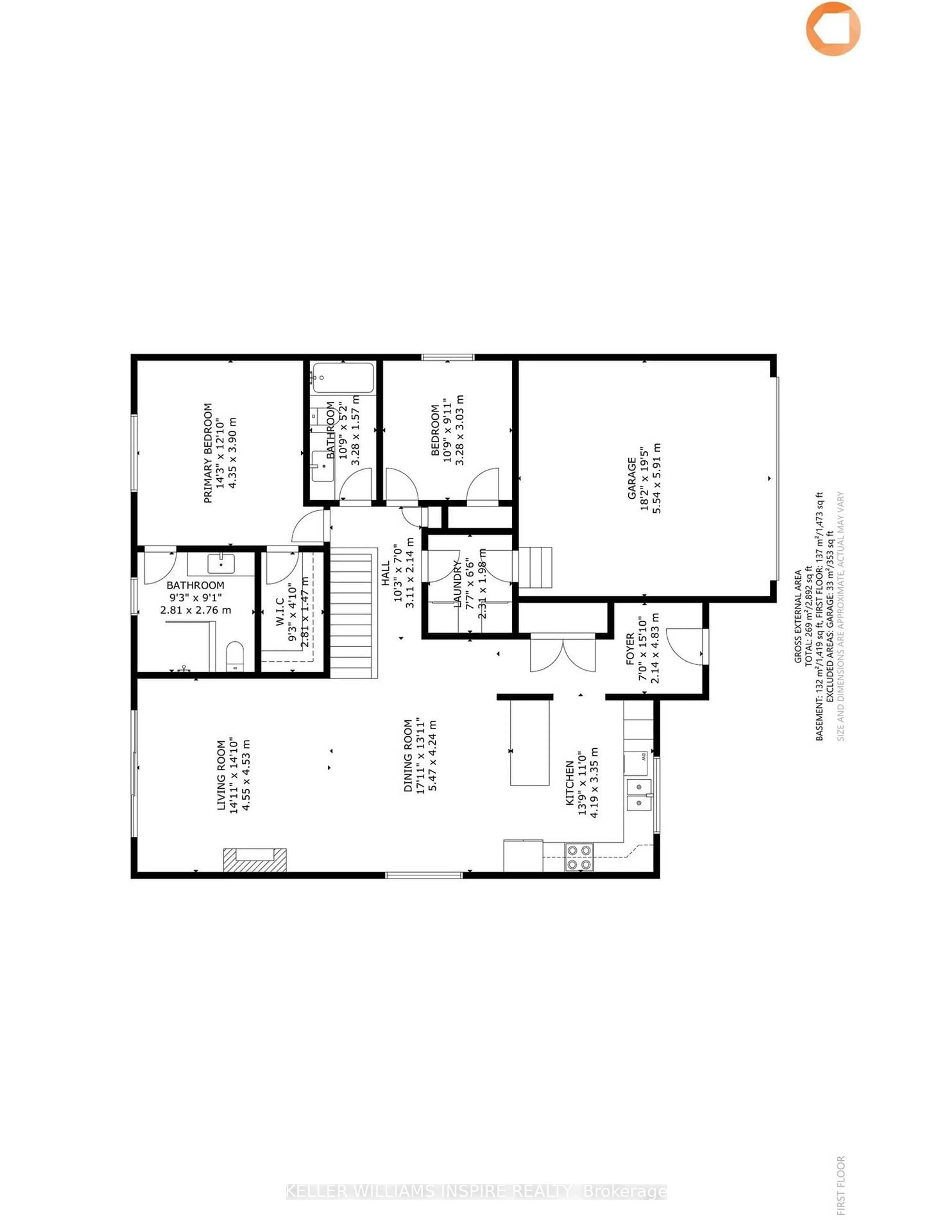Floor plan for 75 Tessa Blvd, Belleville Ontario K8N 5K9