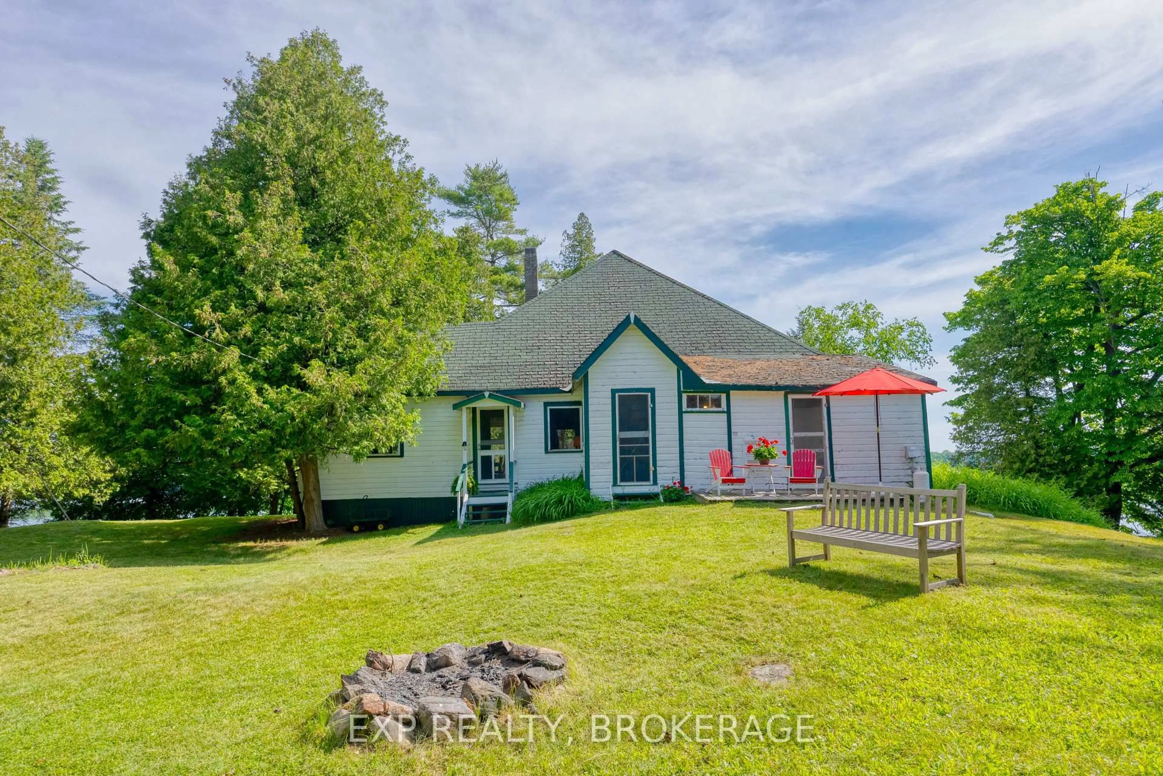 A pic from outside/outdoor area/front of a property/back of a property/a pic from drone, unknown for 0 ISLAND S N/A, Sharbot Lake Ontario K0H 2P0