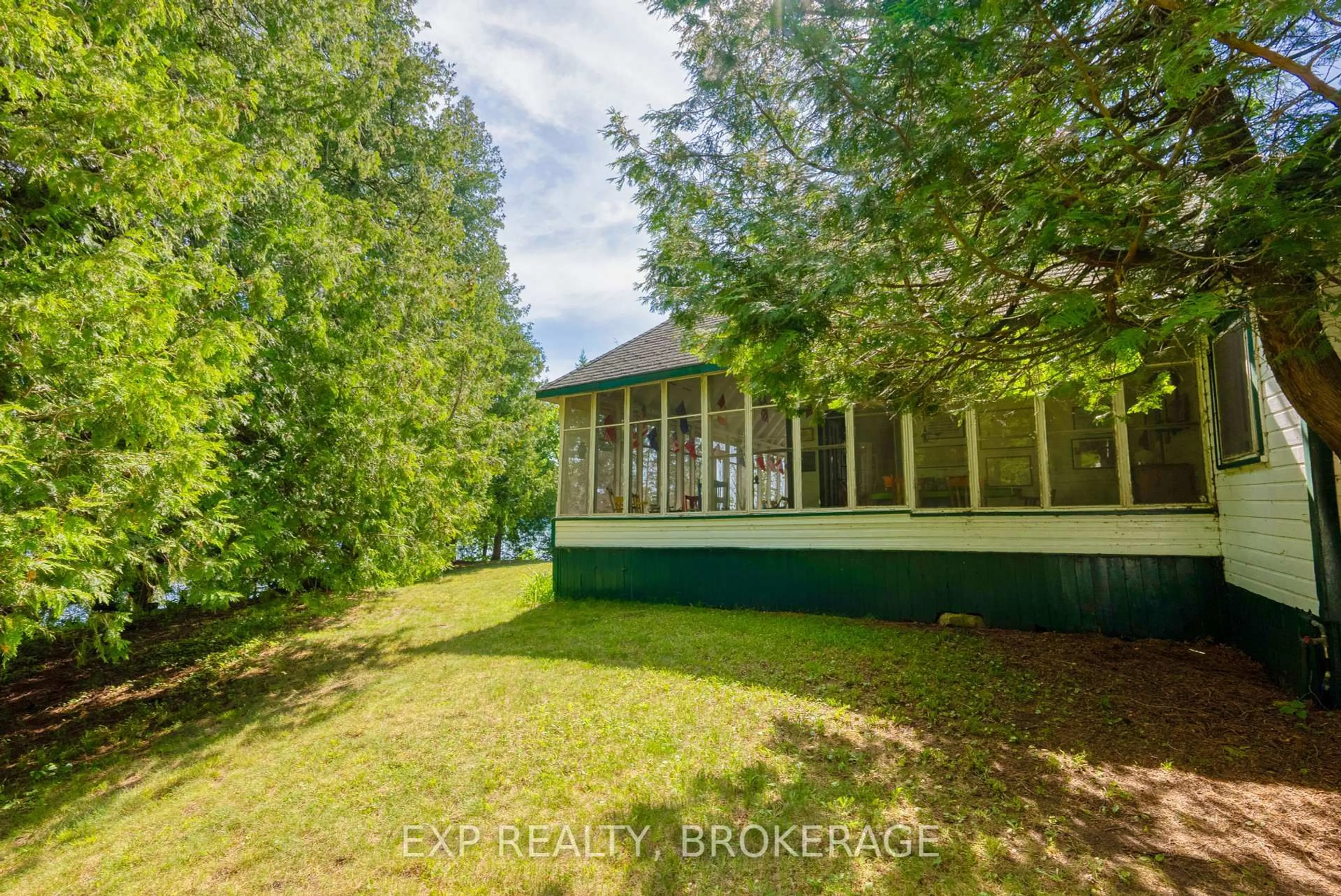 A pic from outside/outdoor area/front of a property/back of a property/a pic from drone, unknown for 0 ISLAND S N/A, Sharbot Lake Ontario K0H 2P0