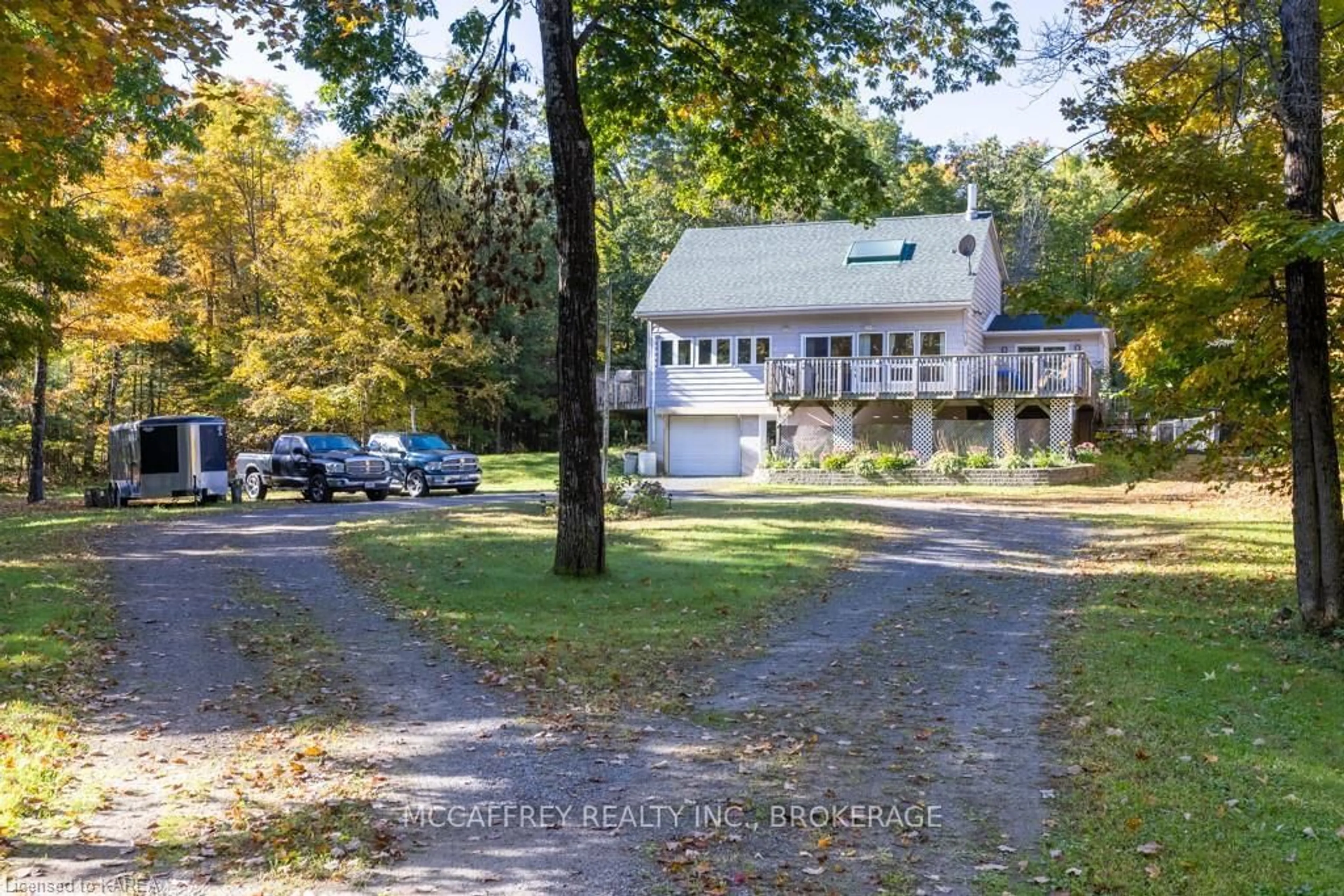 A pic from outside/outdoor area/front of a property/back of a property/a pic from drone, street for 26 SKOOTAMATTA LAKE Rd, Cloyne Ontario K0H 1K0