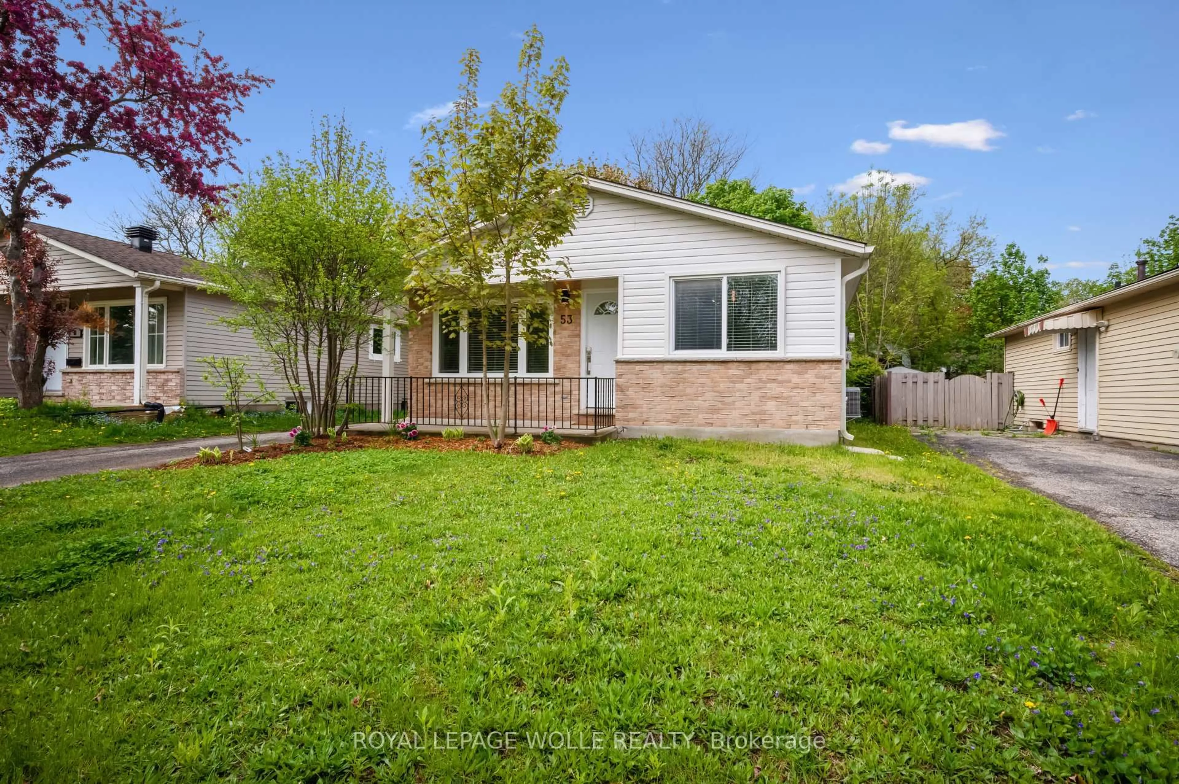 Home with vinyl exterior material, street for 53 Karen Walk, Waterloo Ontario N2L 5X1