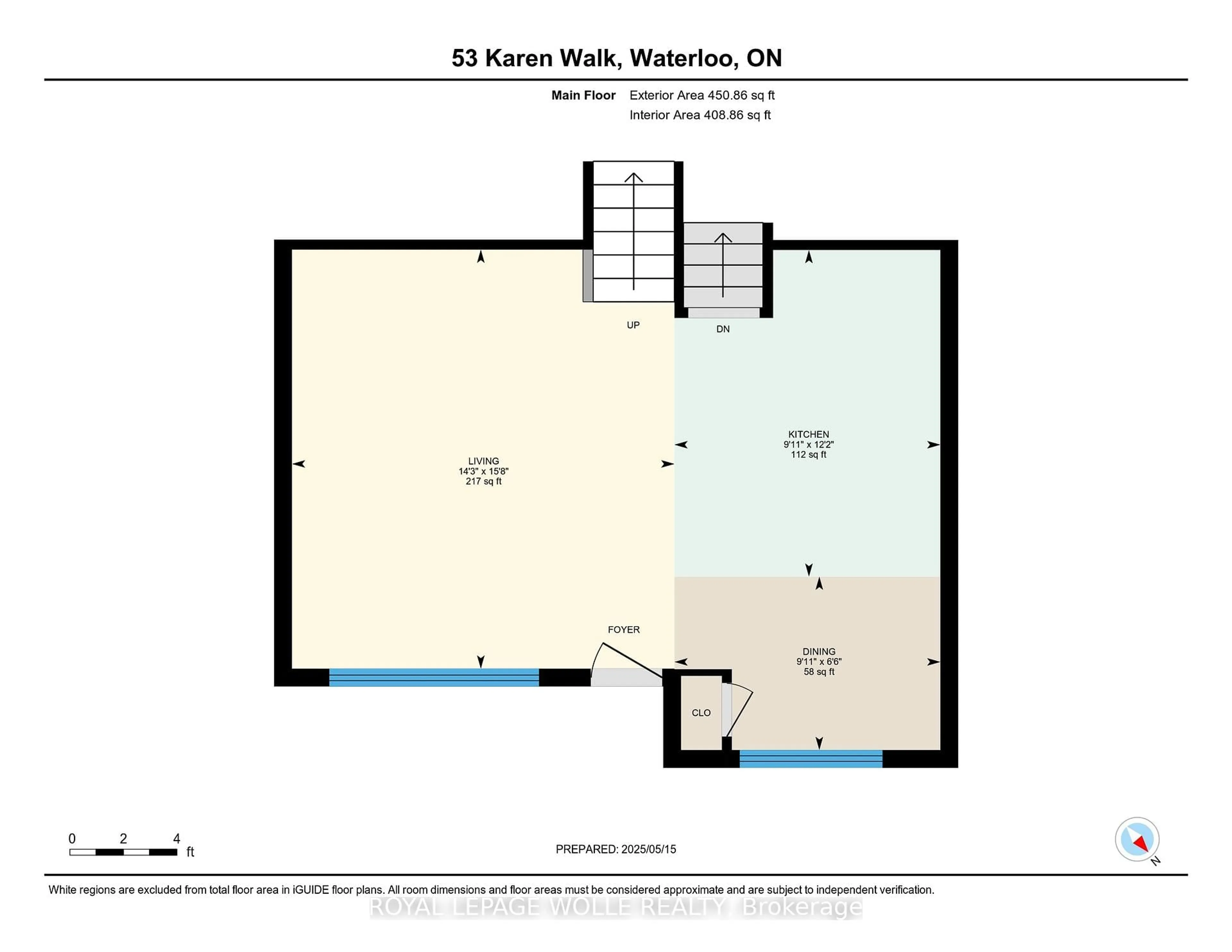 Floor plan for 53 Karen Walk, Waterloo Ontario N2L 5X1