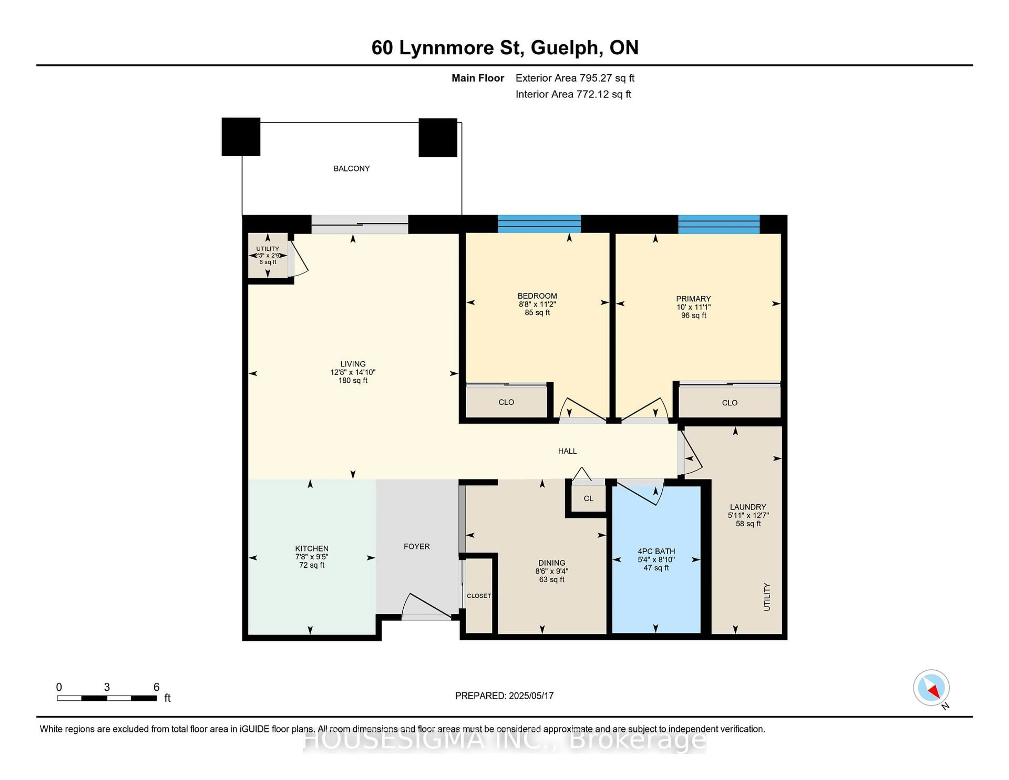 Floor plan for 60 Lynnmore St #108, Guelph Ontario N1L 0J8