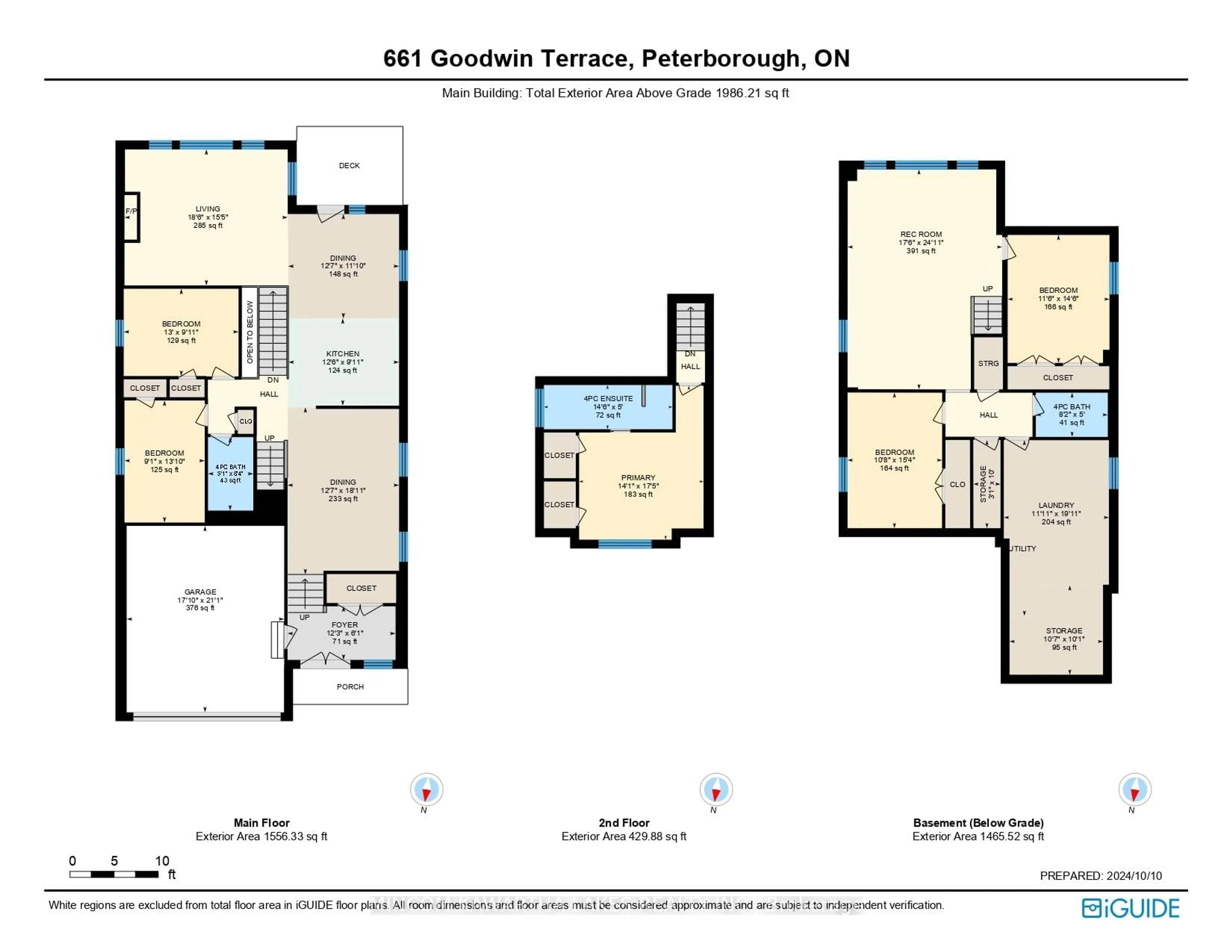 Floor plan for 661 Goodwin Terr, Peterborough West Ontario K9J 0H7
