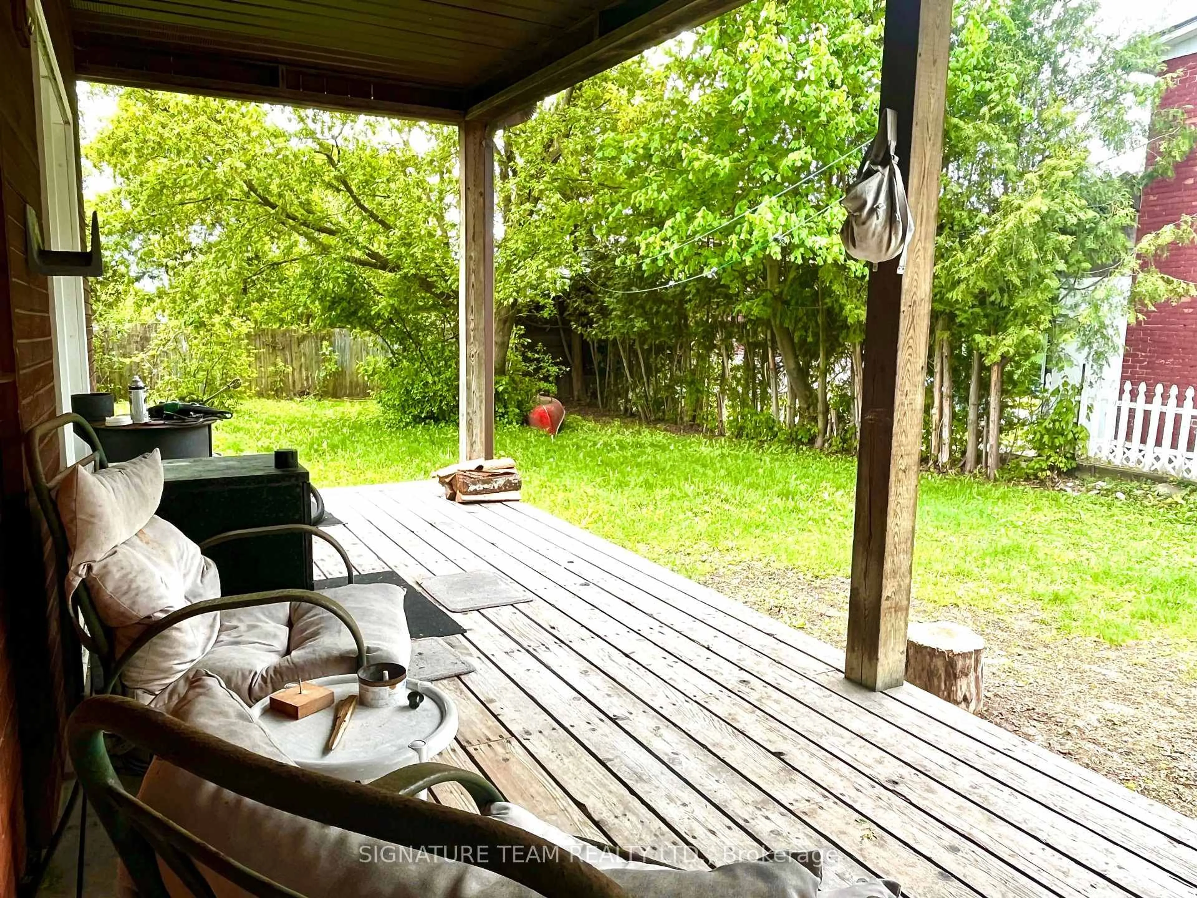Patio, forest/trees view for 23 Main St, Cobden Ontario K0J 1K0