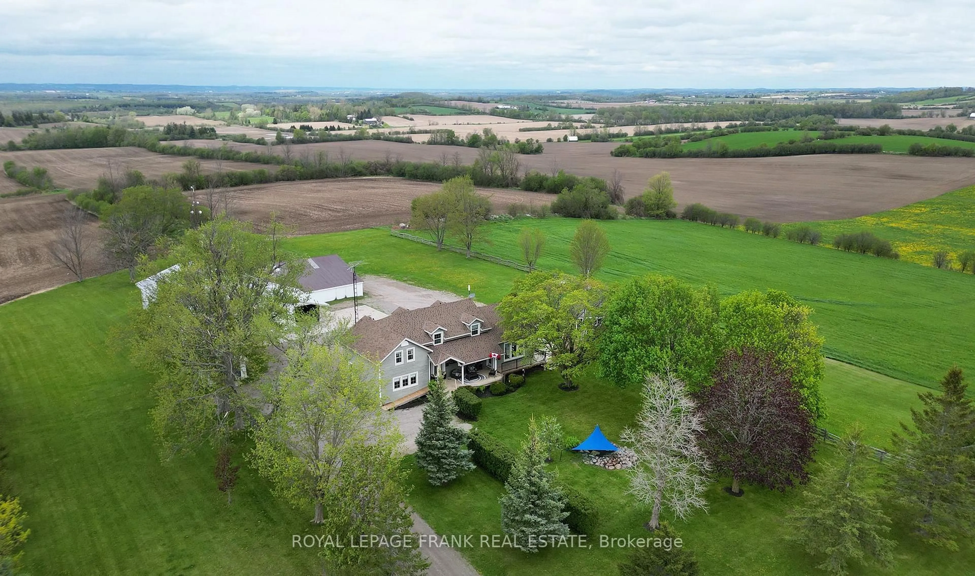 A pic from outside/outdoor area/front of a property/back of a property/a pic from drone, water/lake/river/ocean view for 100 County 2 Rd, Otonabee-South Monaghan Ontario K0L 1B0