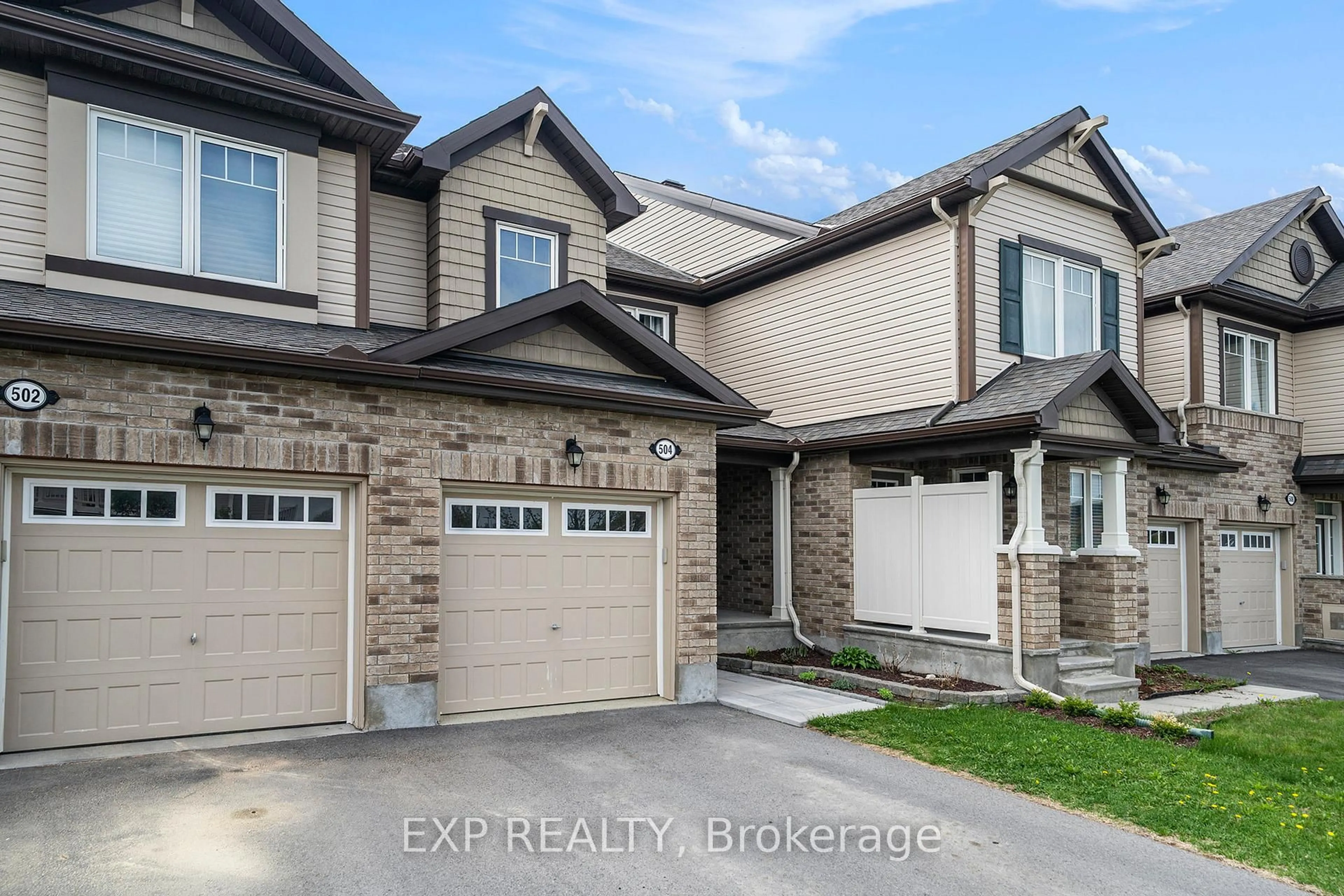 Home with brick exterior material, street for 504 ENSATINA Cres, Ottawa Ontario K2J 6H4