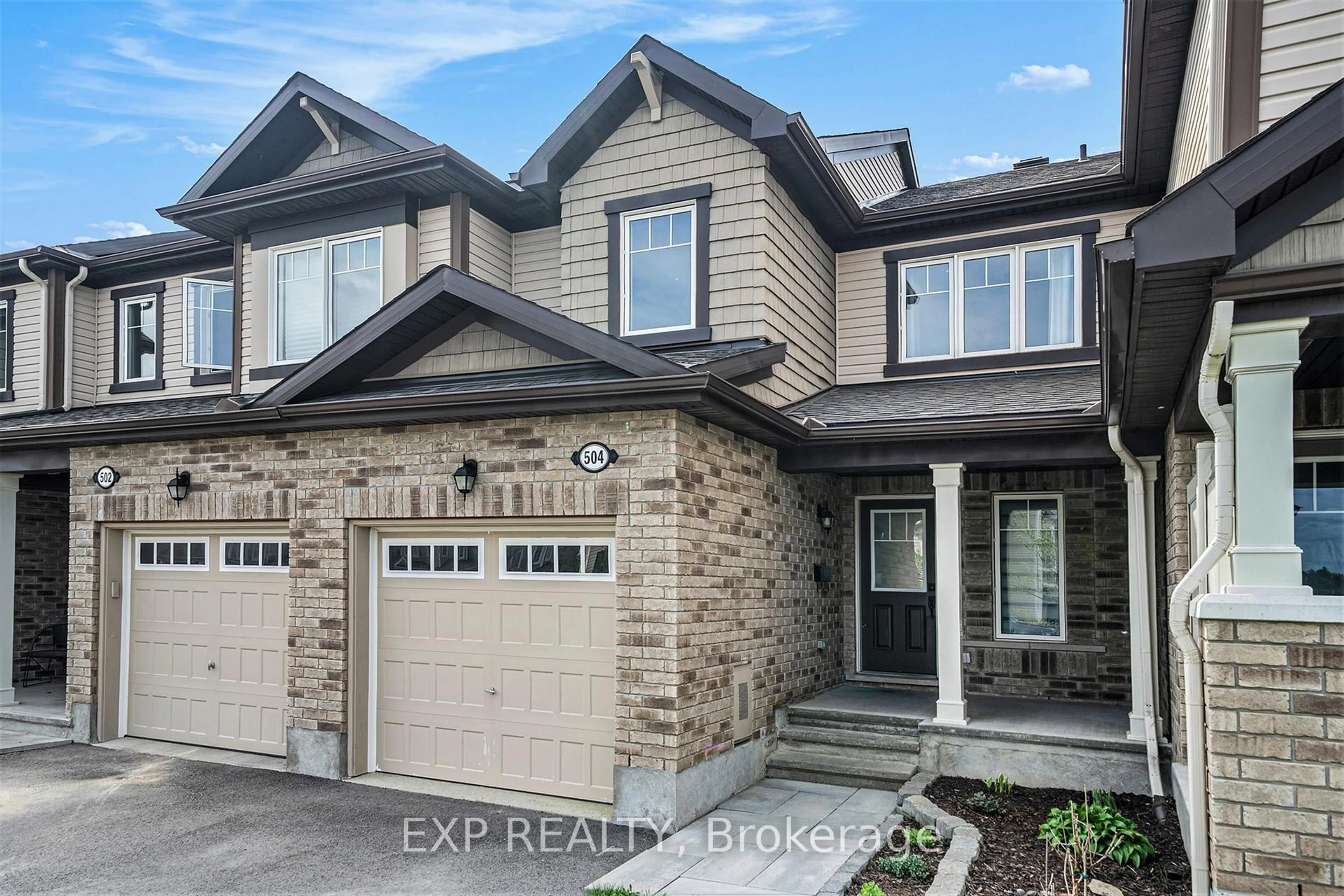 Home with brick exterior material, street for 504 ENSATINA Cres, Ottawa Ontario K2J 6H4
