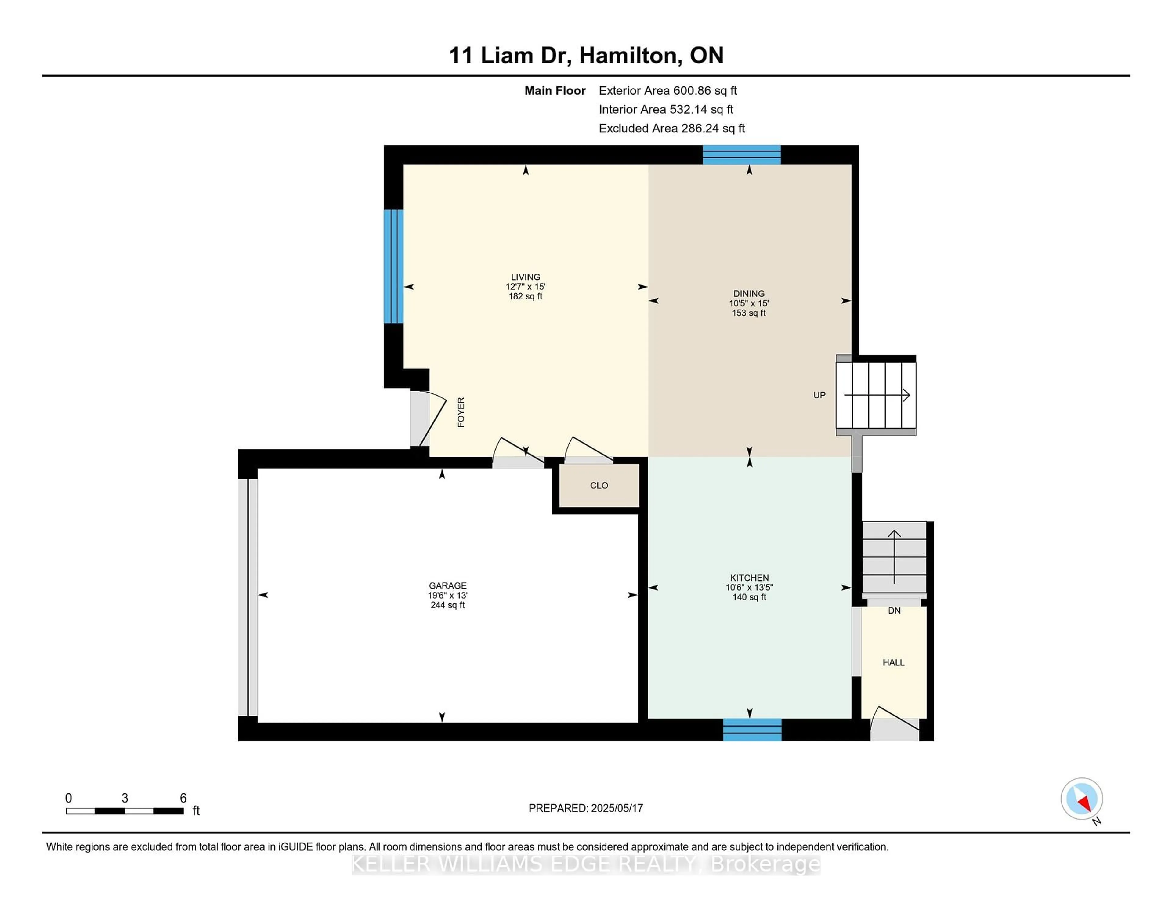 Floor plan for 11 Liam Dr, Hamilton Ontario L9G 4Y1
