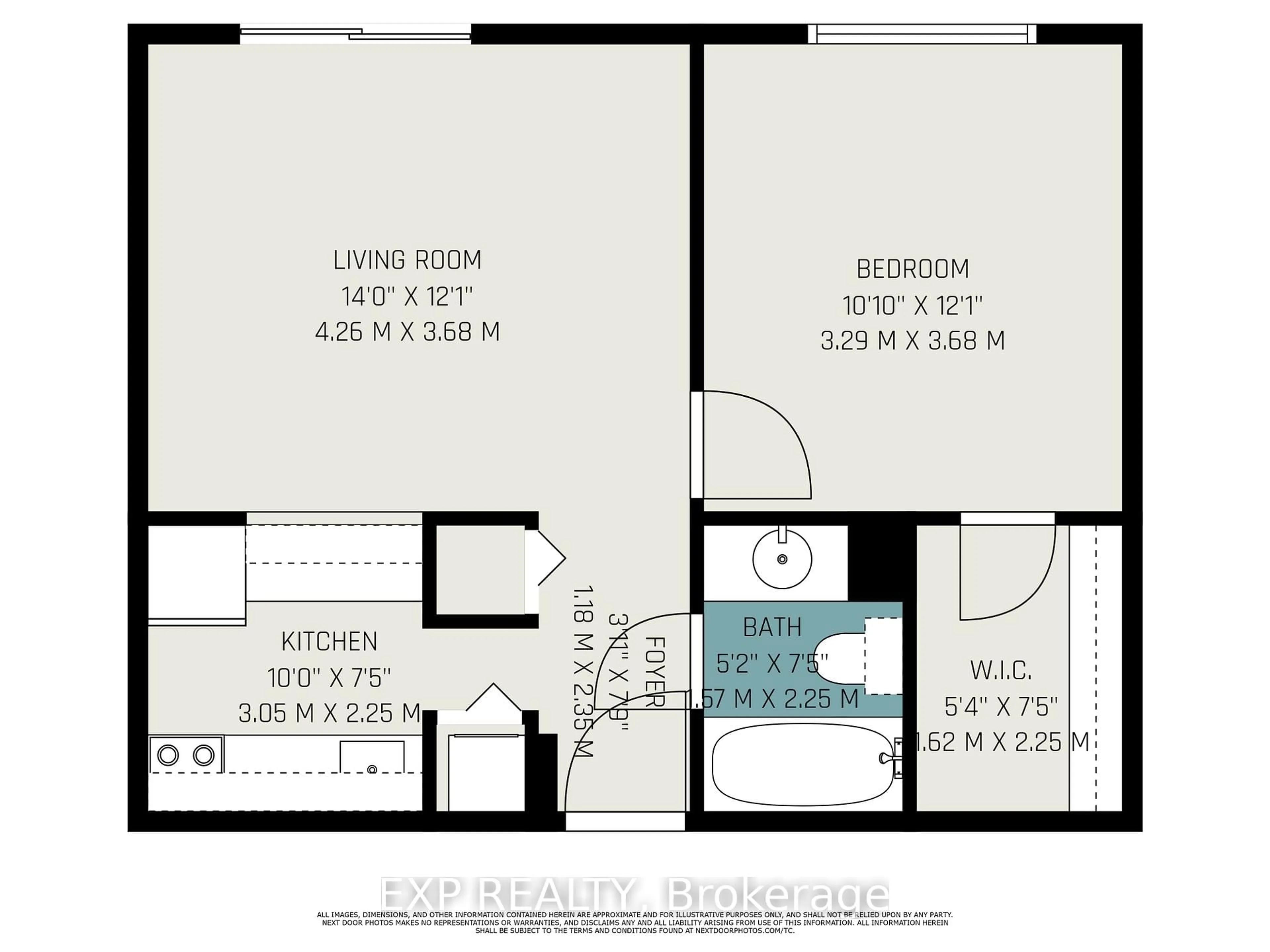 Floor plan for 280 Brittany Dr #210, Ottawa Ontario K1K 4M4