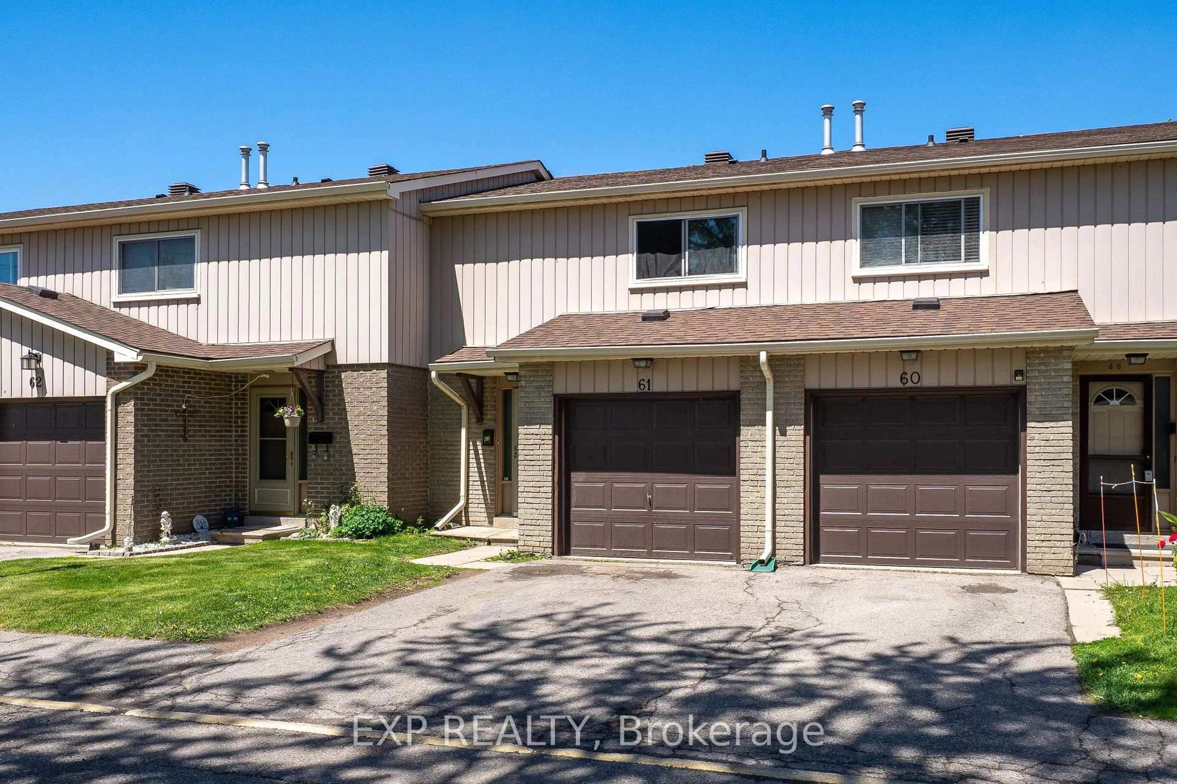 A pic from outside/outdoor area/front of a property/back of a property/a pic from drone, street for 51 Paulander Dr #61, Kitchener Ontario N2M 5E5