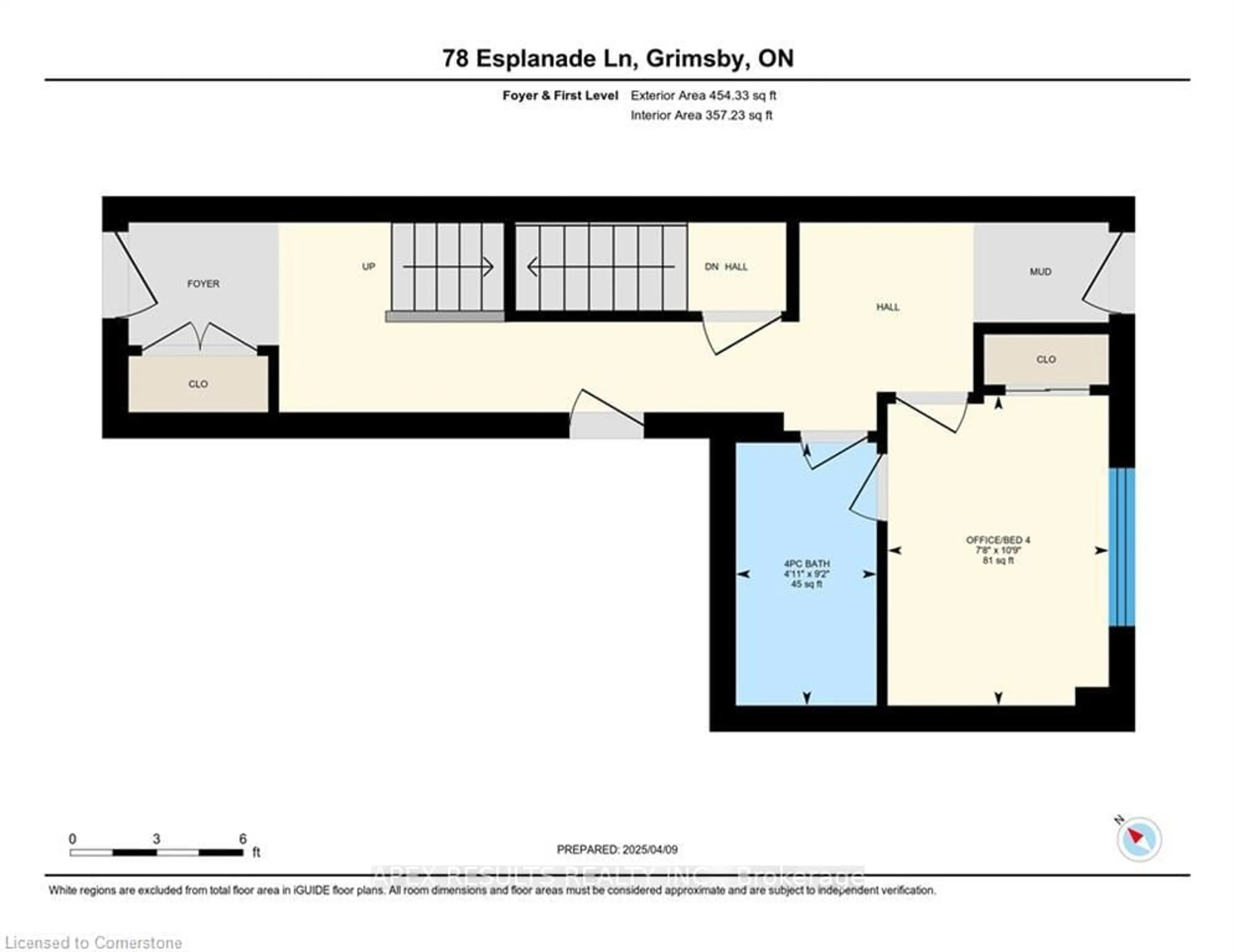 Floor plan for 78 Esplanade Lane, Grimsby Ontario L3M 0H2