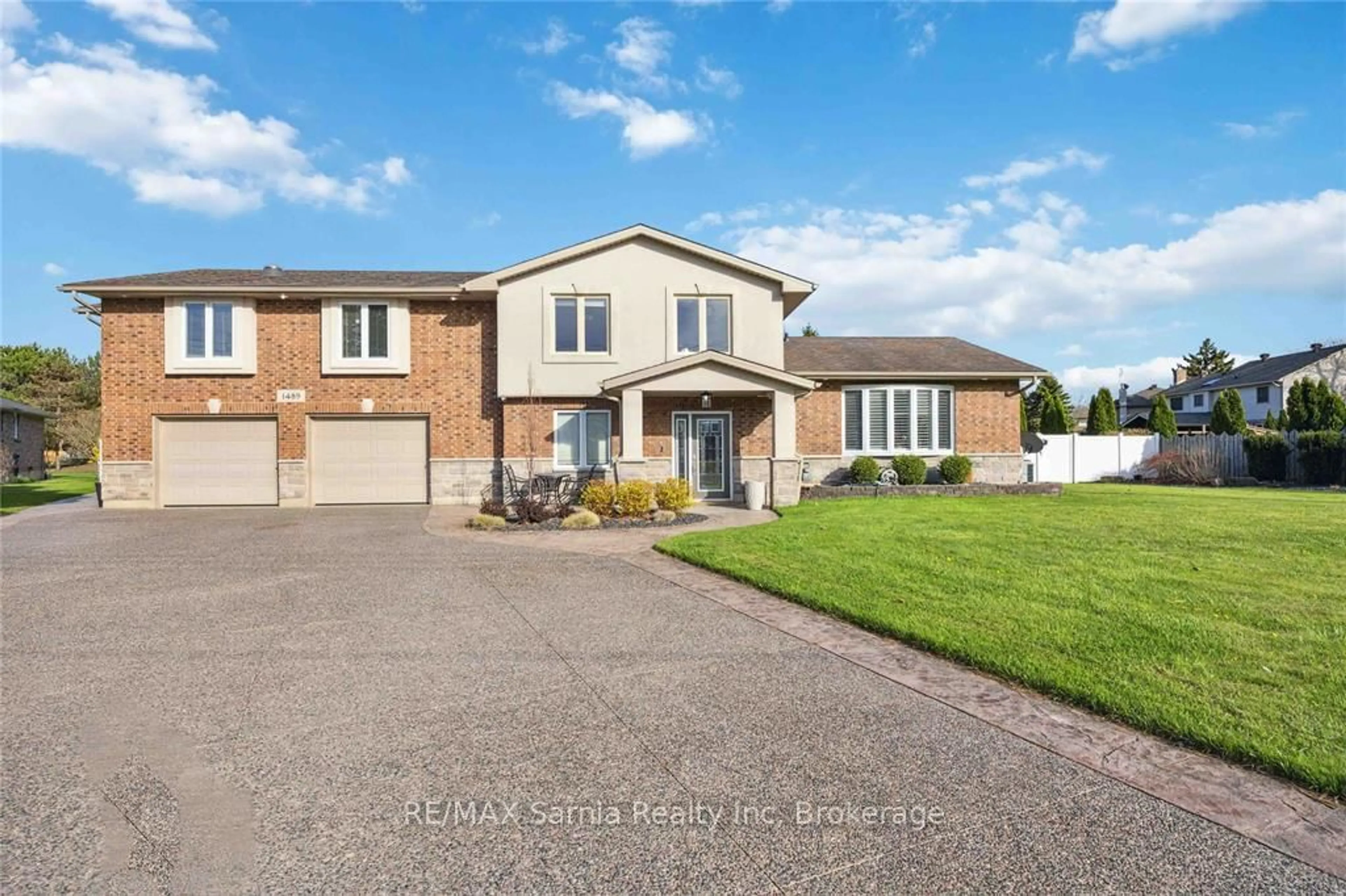 Home with brick exterior material, street for 1489 Blackwell Rd, Sarnia Ontario N7S 5M5