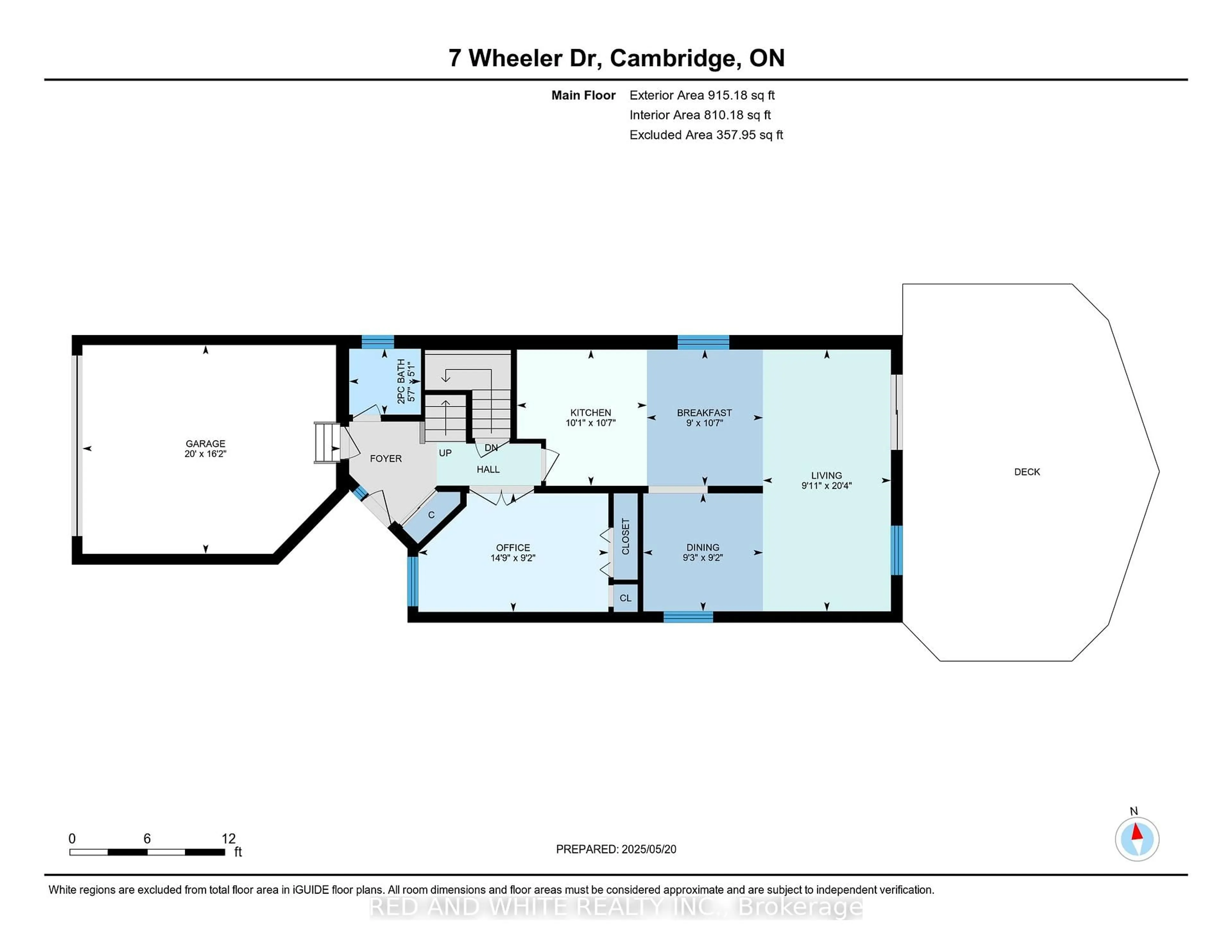 Floor plan for 7 Wheeler Dr, Cambridge Ontario N1P 1E5