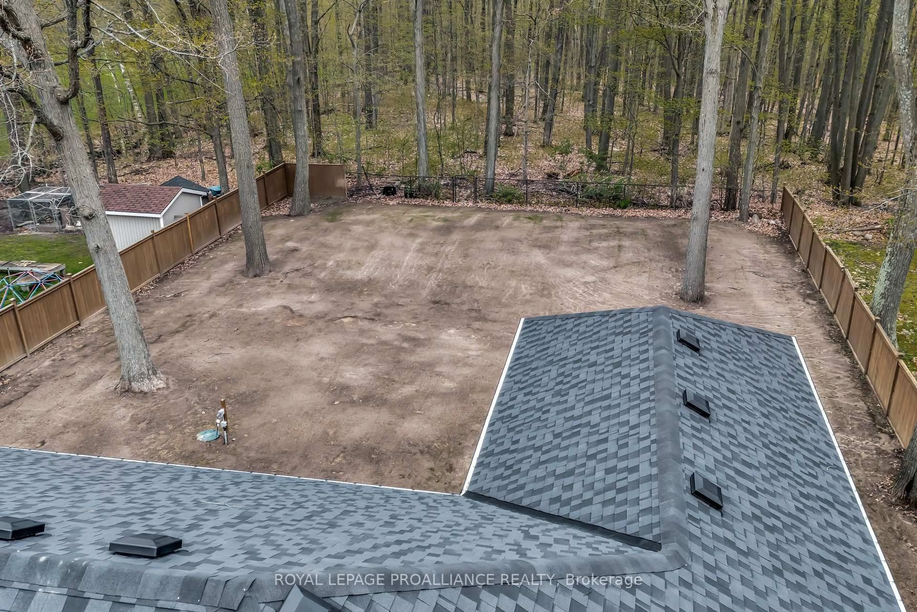 A pic from outside/outdoor area/front of a property/back of a property/a pic from drone, forest/trees view for 158 PINE HILL Cres, Stirling Ontario K0K 3E0
