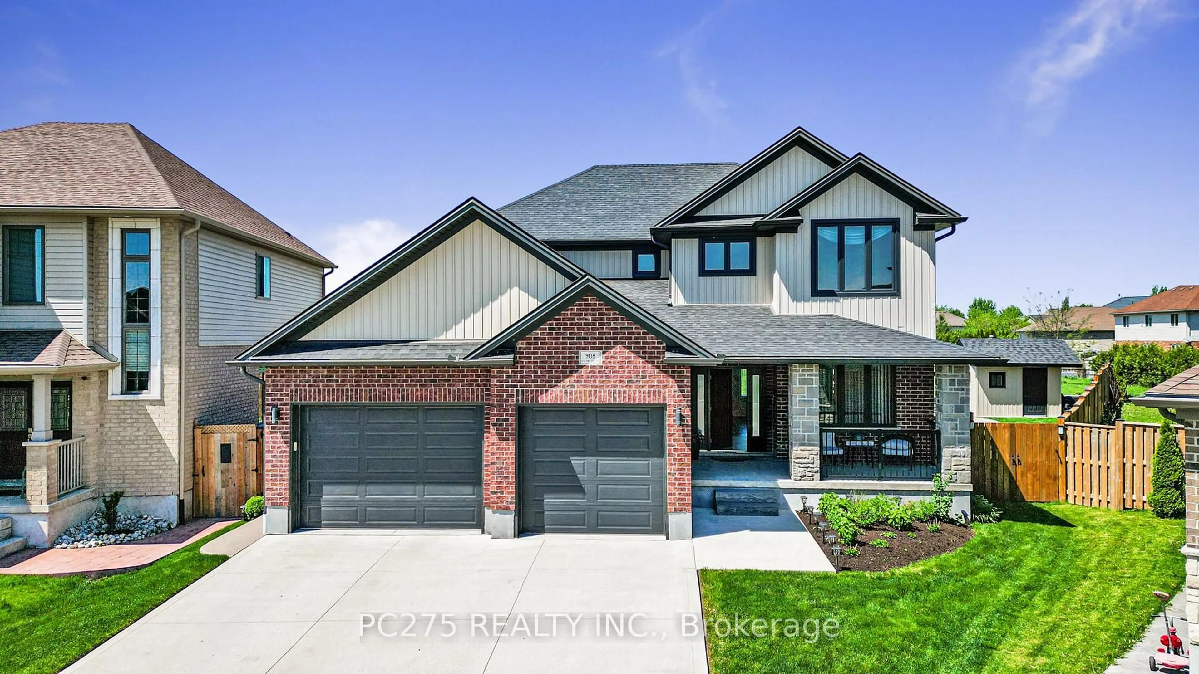 Home with brick exterior material, street for 908 Holtby Crt, London North Ontario N6G 0W9
