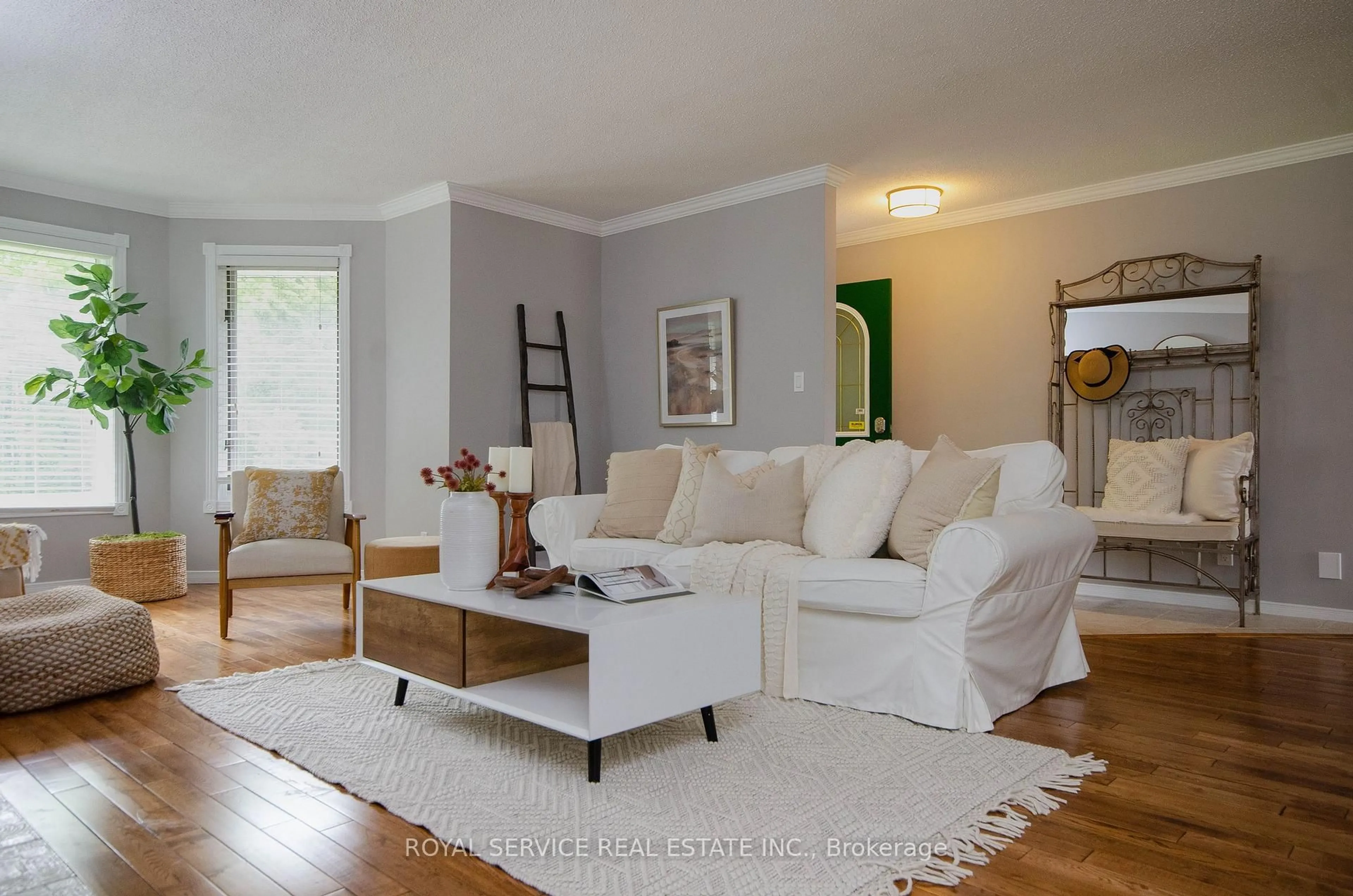 Living room with furniture, wood/laminate floor for 263 Lawson Rd, Brighton Ontario K0K 1H0