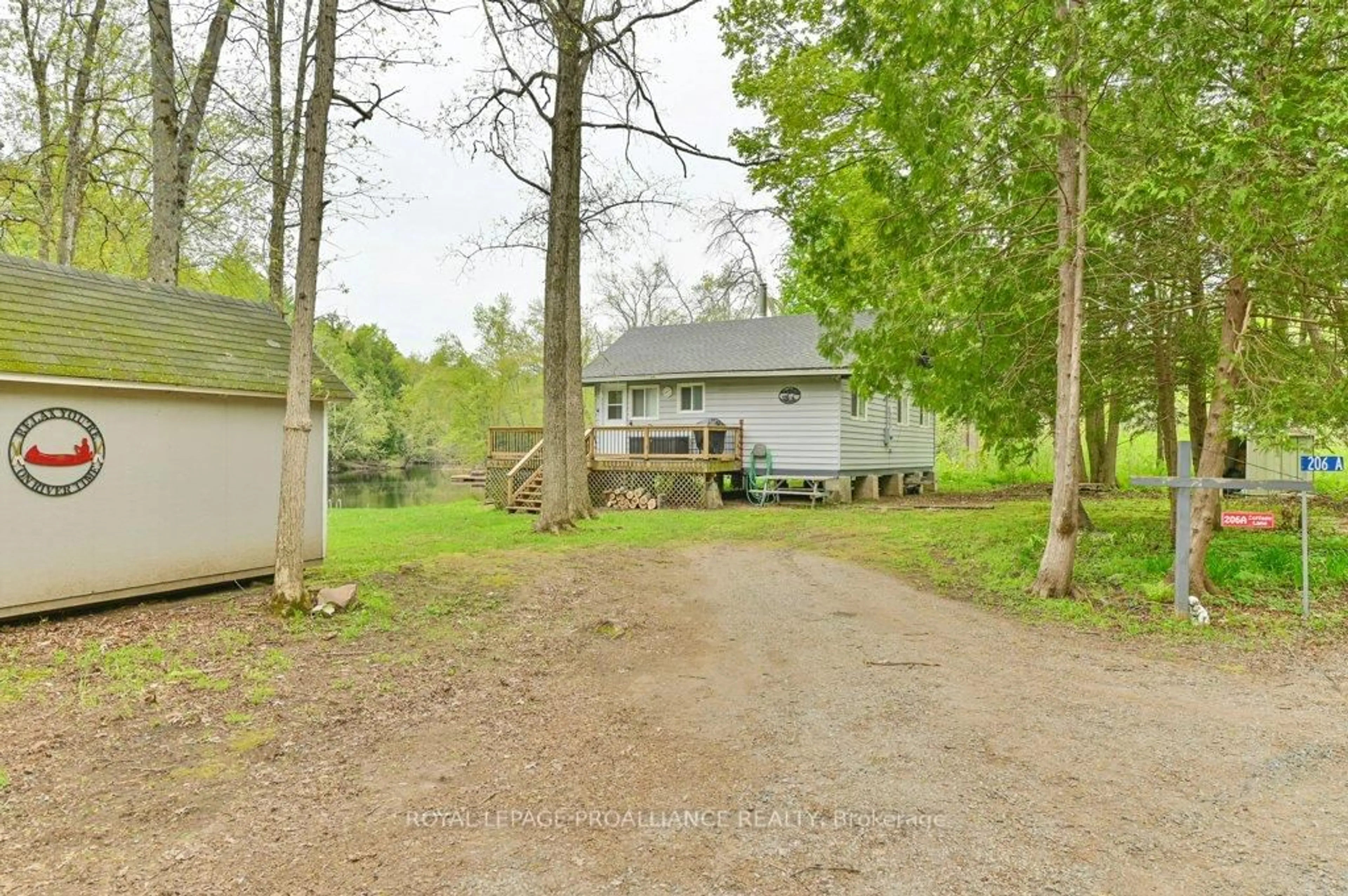A pic from outside/outdoor area/front of a property/back of a property/a pic from drone, unknown for 206 Cottage Lane #A, Tweed Ontario K0K 3J0